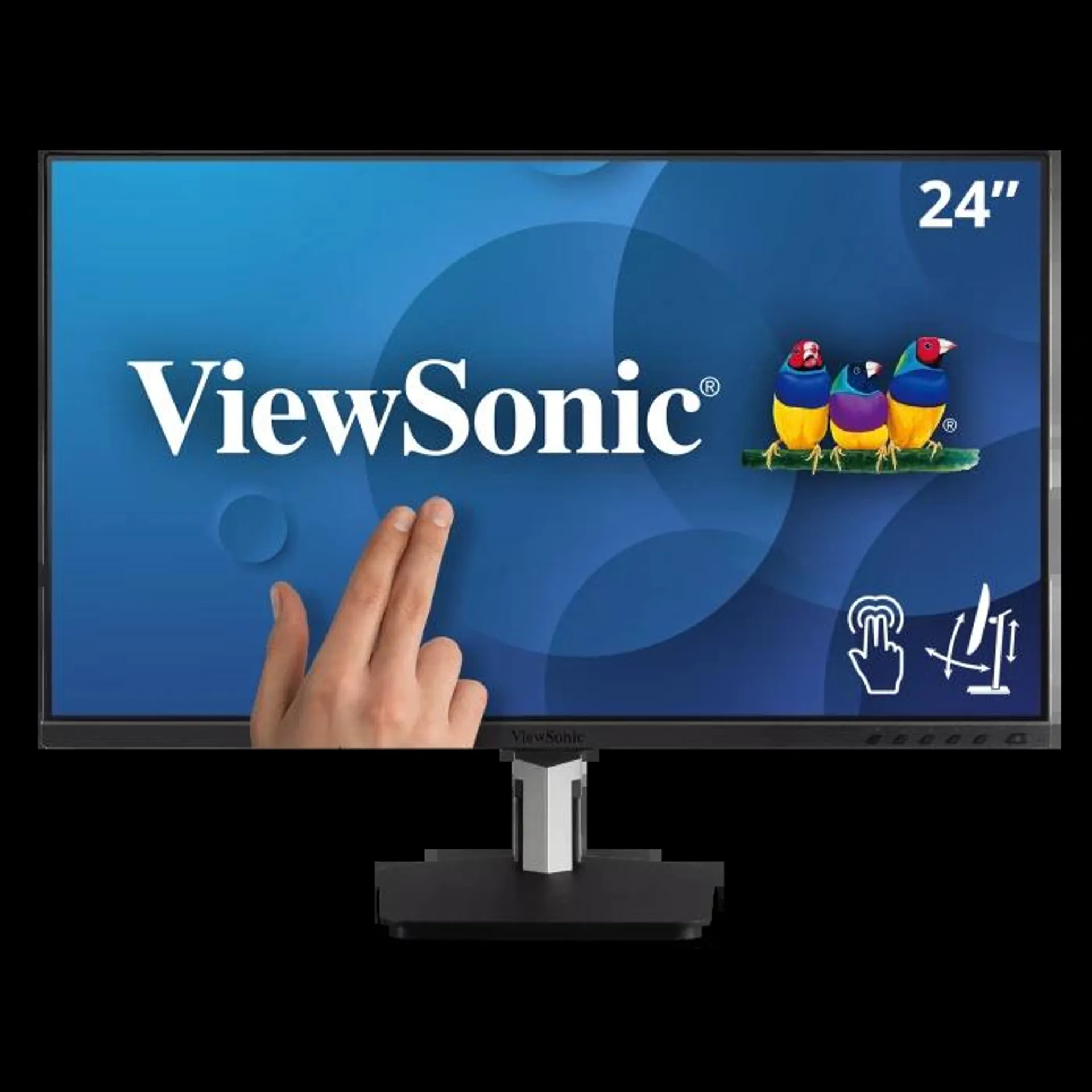 TD2455 - 24" 1080p IPS 10-Point Touch Monitor with Dual-Hinge Ergonomics, USB C, HDMI, DP