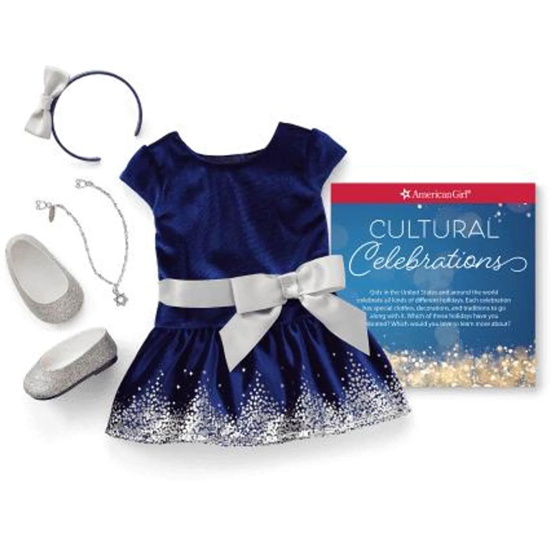 Hanukkah Celebration Outfit for 18-inch Dolls