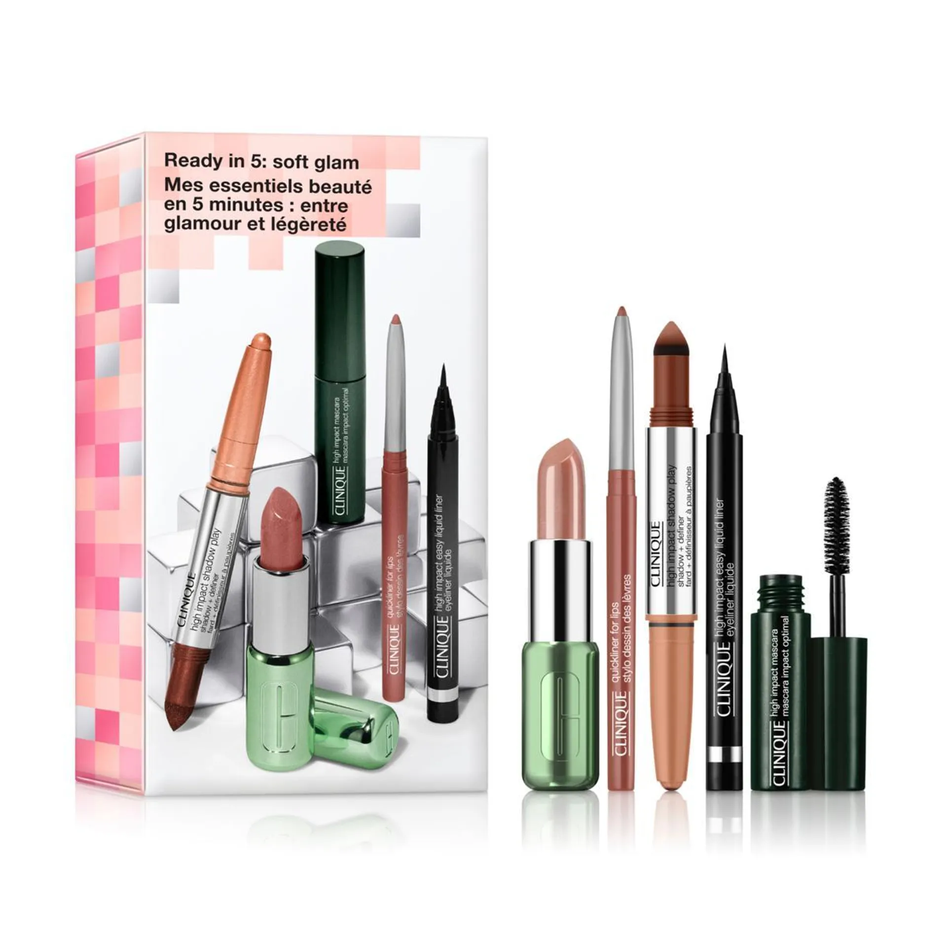 Clinique Ready In 5: Soft Glam Makeup Set