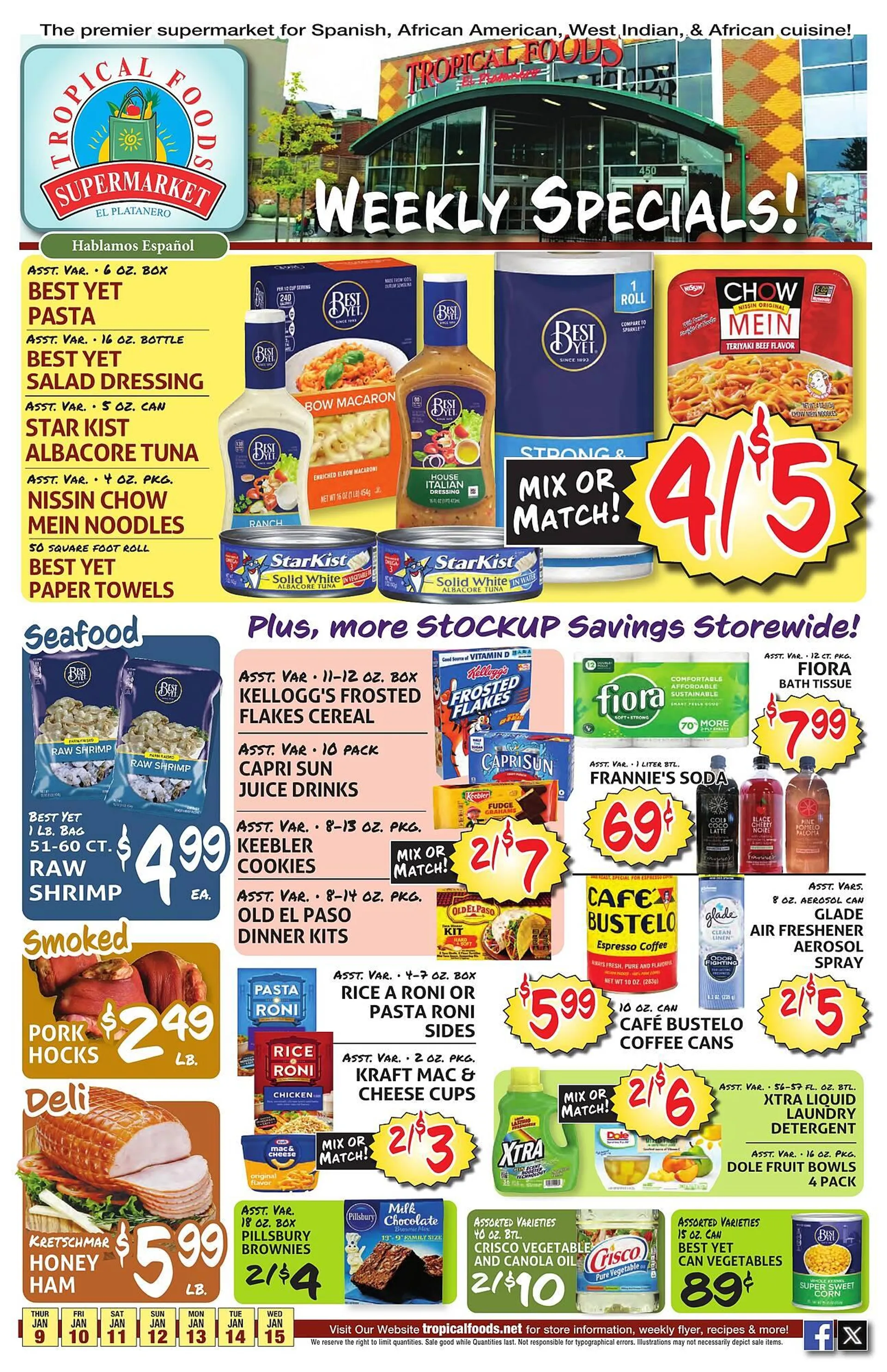 Tropical Foods Supermarket Weekly Ad - 1