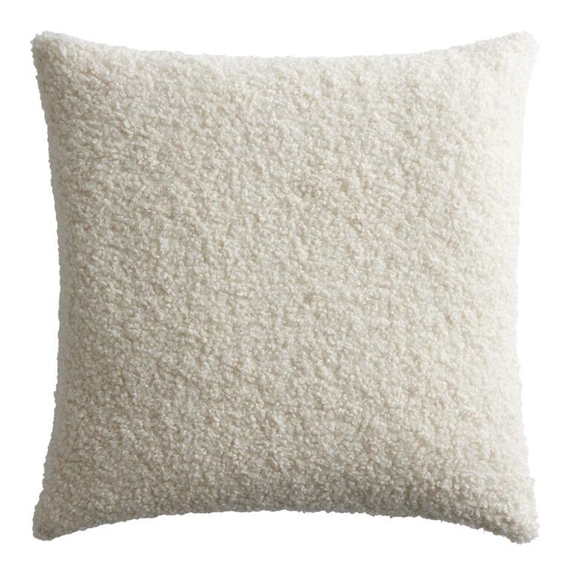 Oversized Textured Boucle Throw Pillow