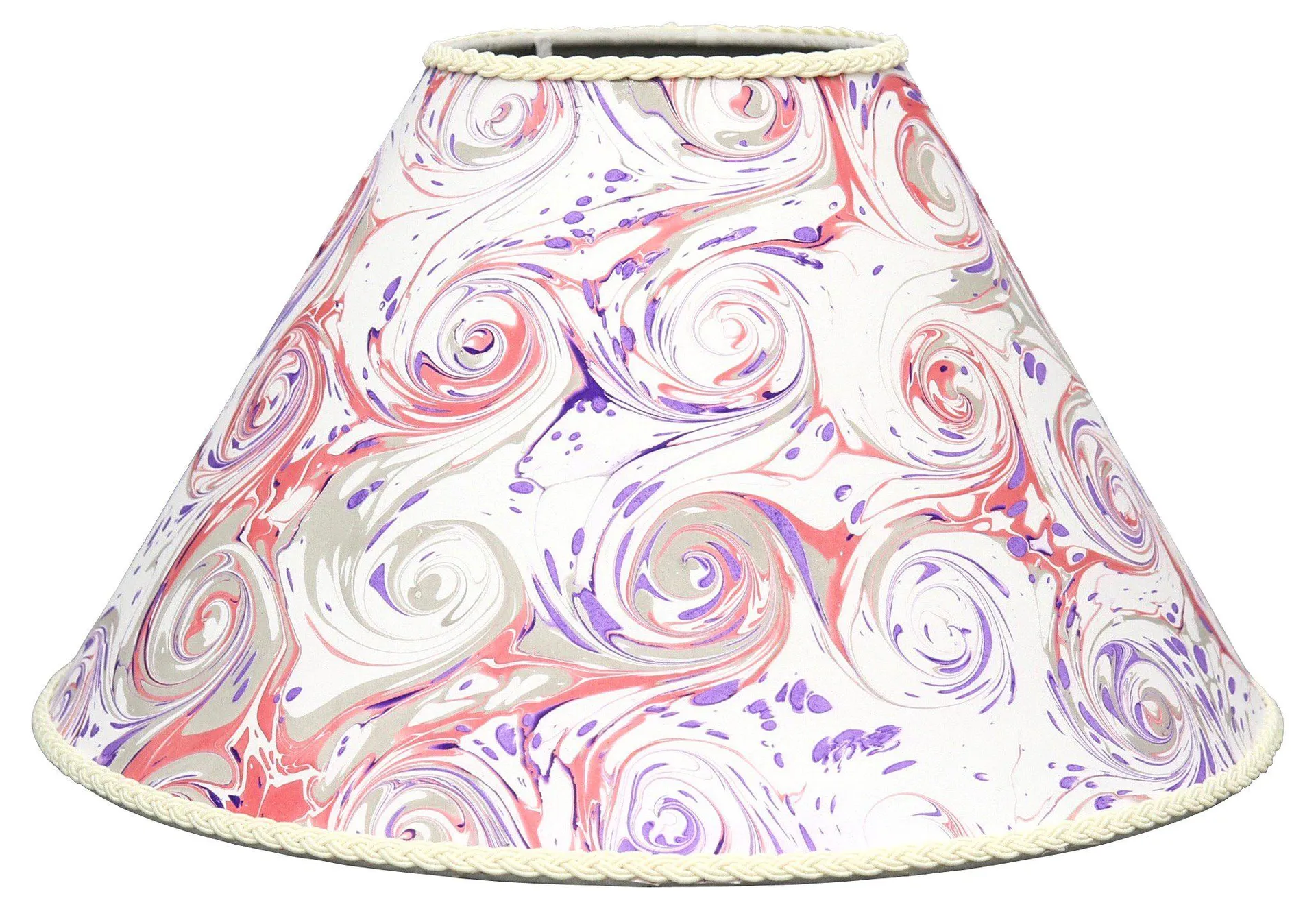 French Hand-Marbled Paper Lampshade