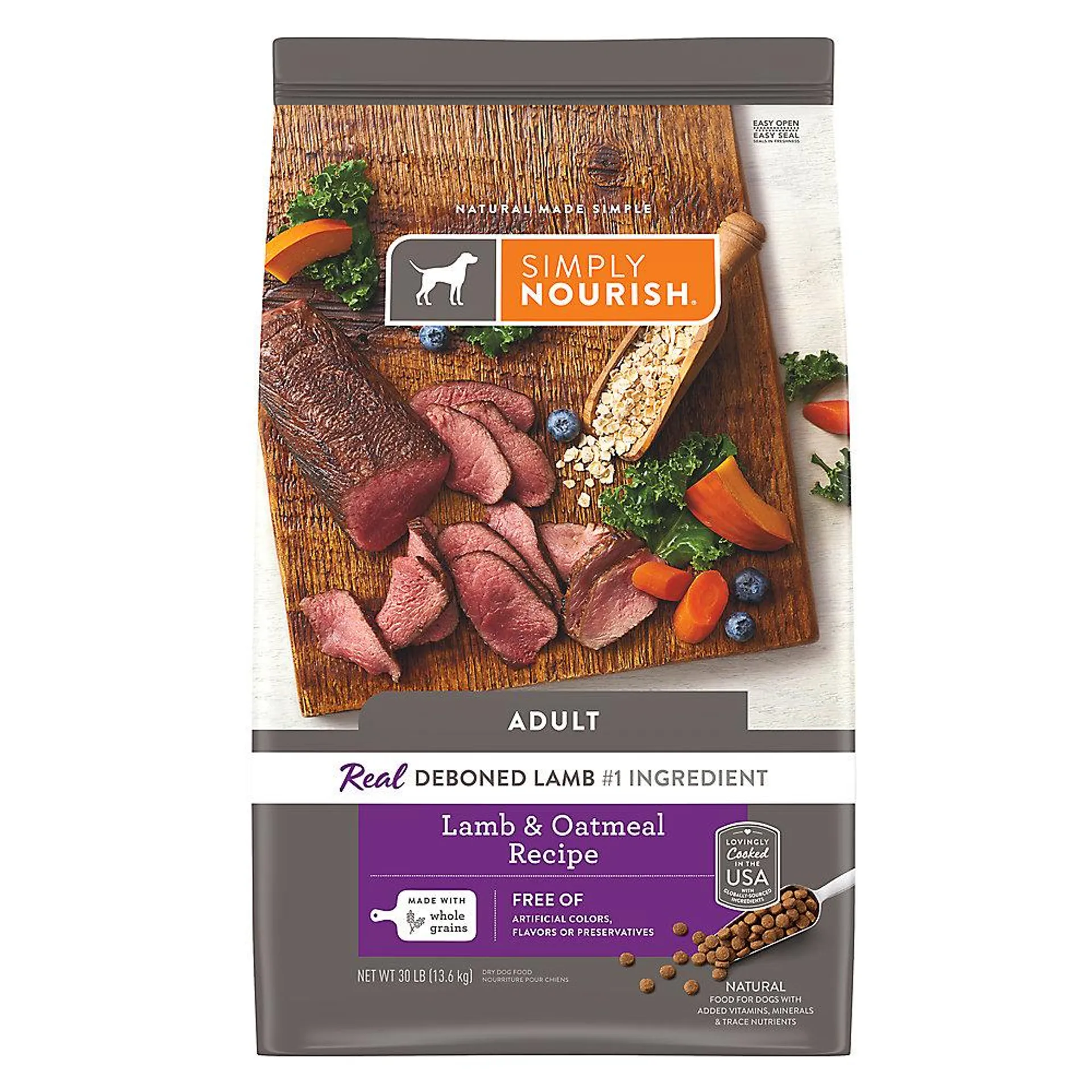 Simply Nourish® Original Adult Dry Dog Food - Lamb & Oatmeal