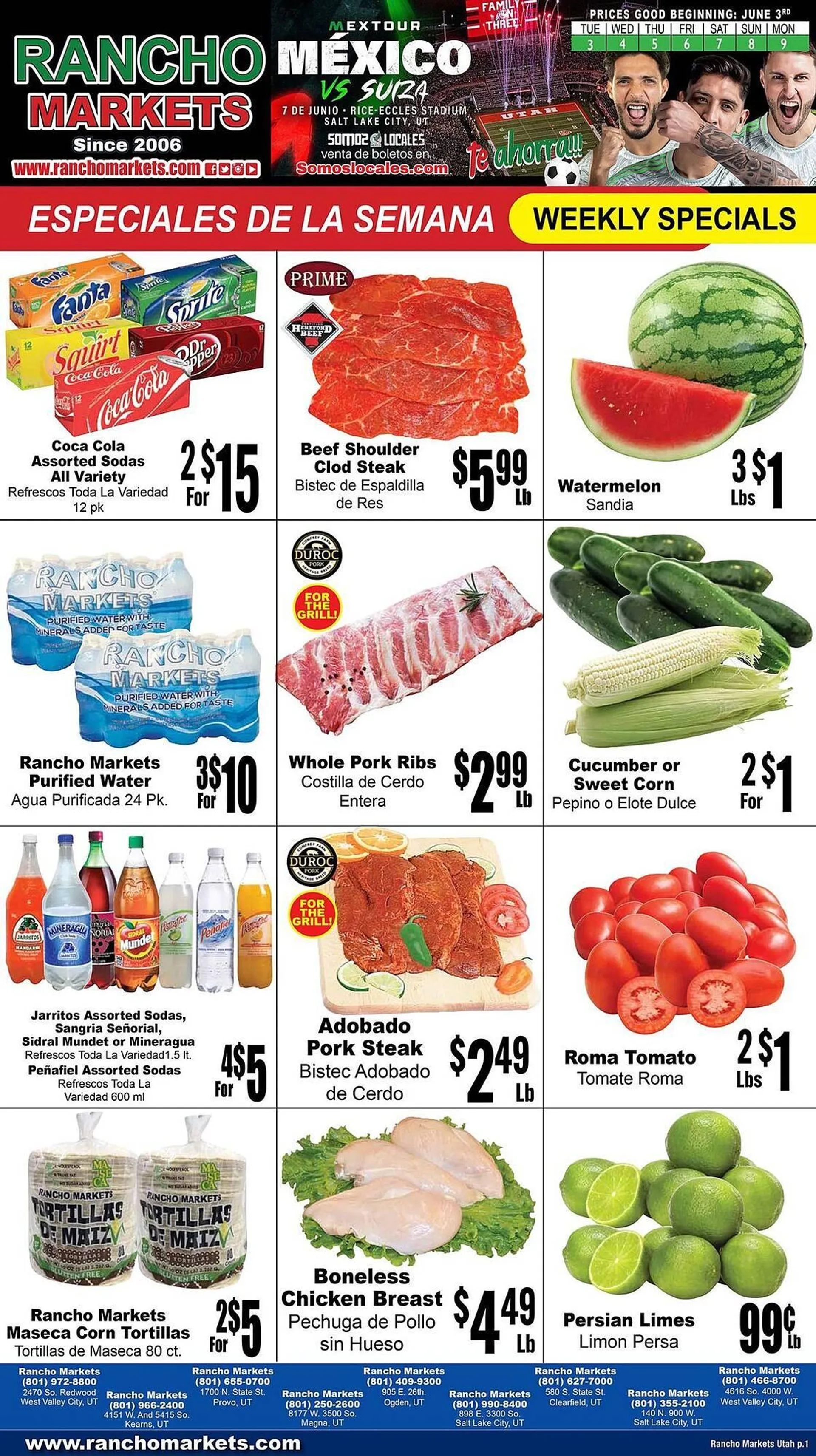 Weekly ad Rancho Markets Weekly Ad from June 3 to June 9 2025 - Page 1