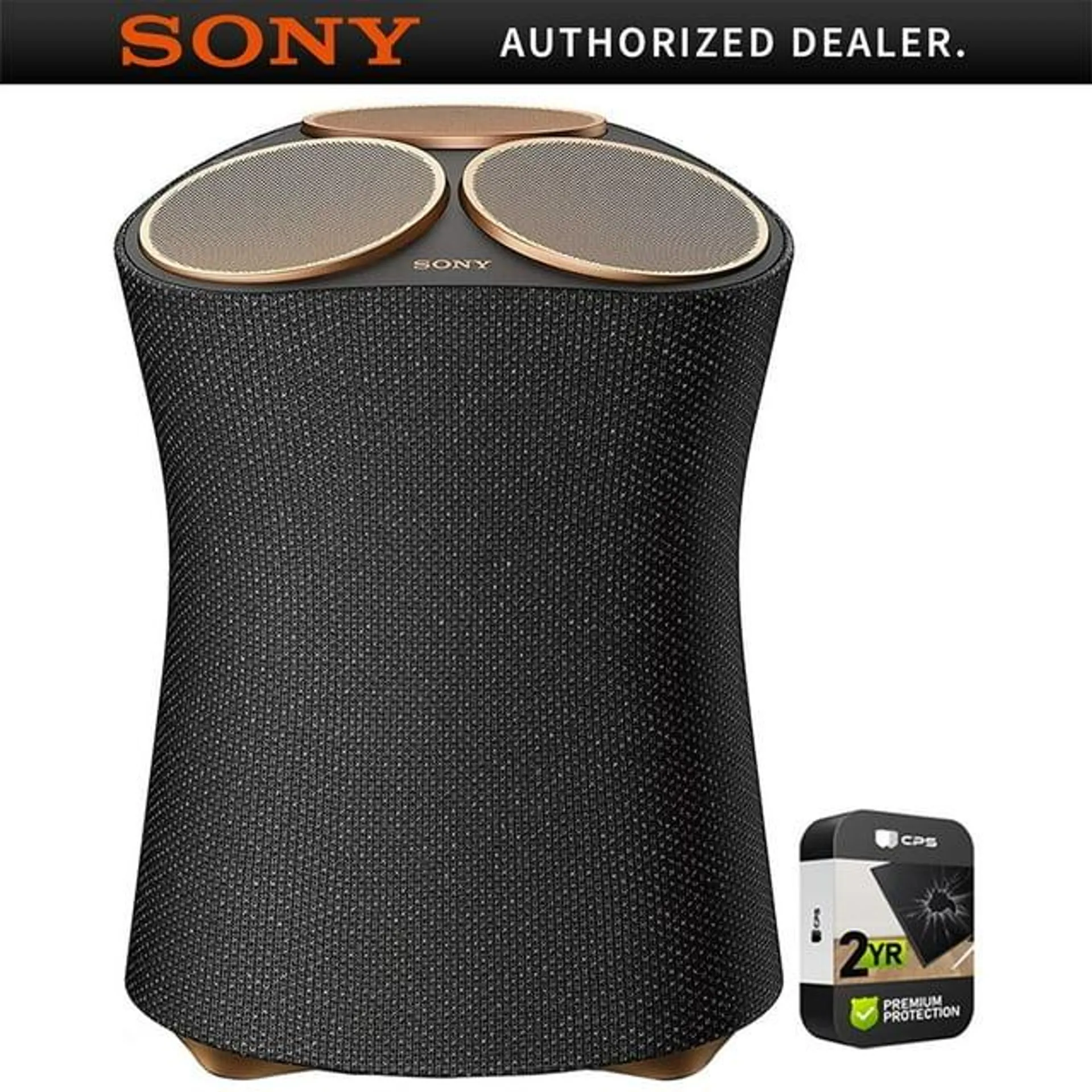 Restored Sony SRSRA5000 360 Reality Audio Premium Wireless Bluetooth Speaker Bundle with 2 YR CPS Enhanced Protection Pack (Refurbished)