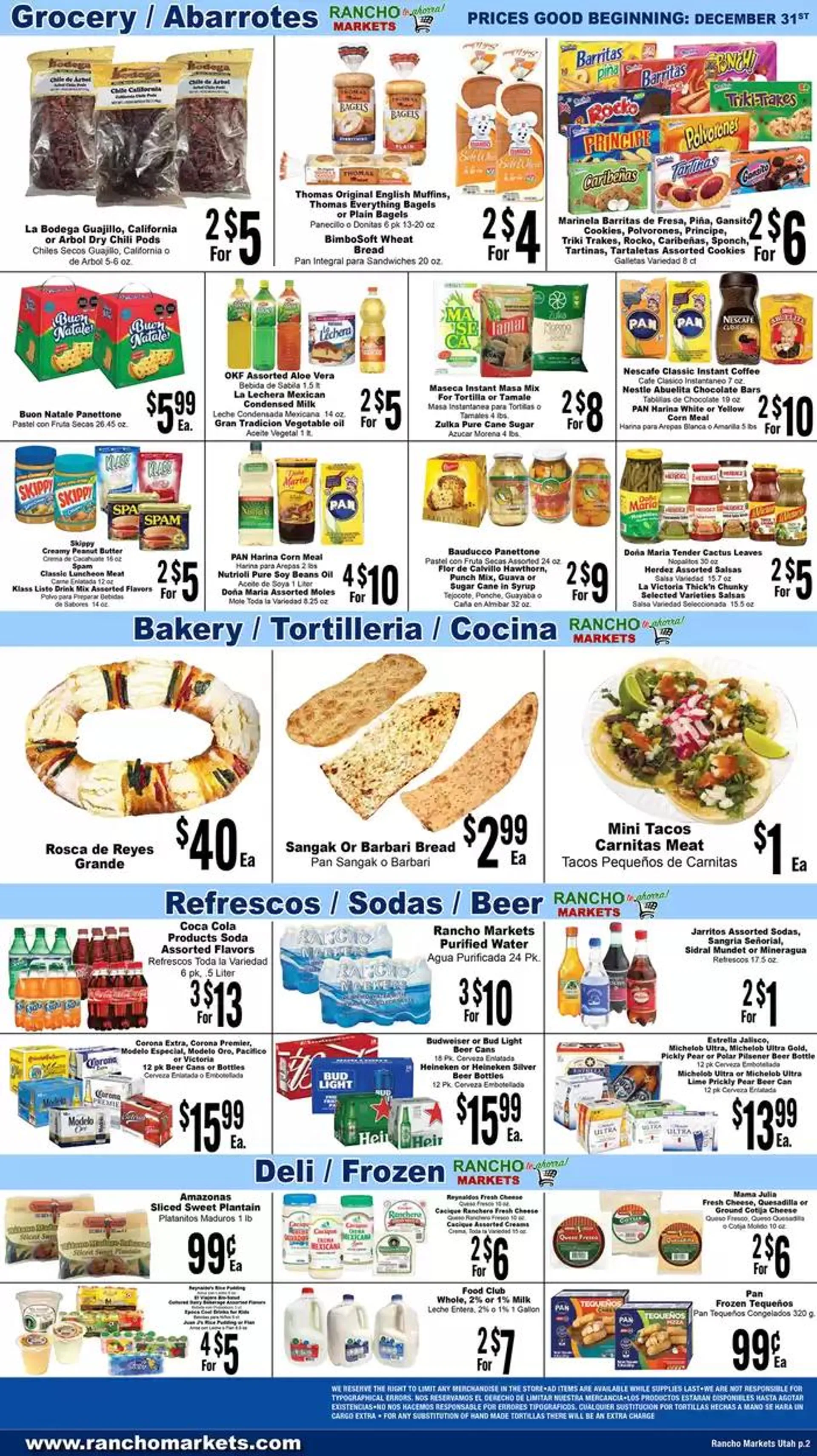 Weekly ad Flyer Rancho Markets from January 3 to January 10 2025 - Page 2