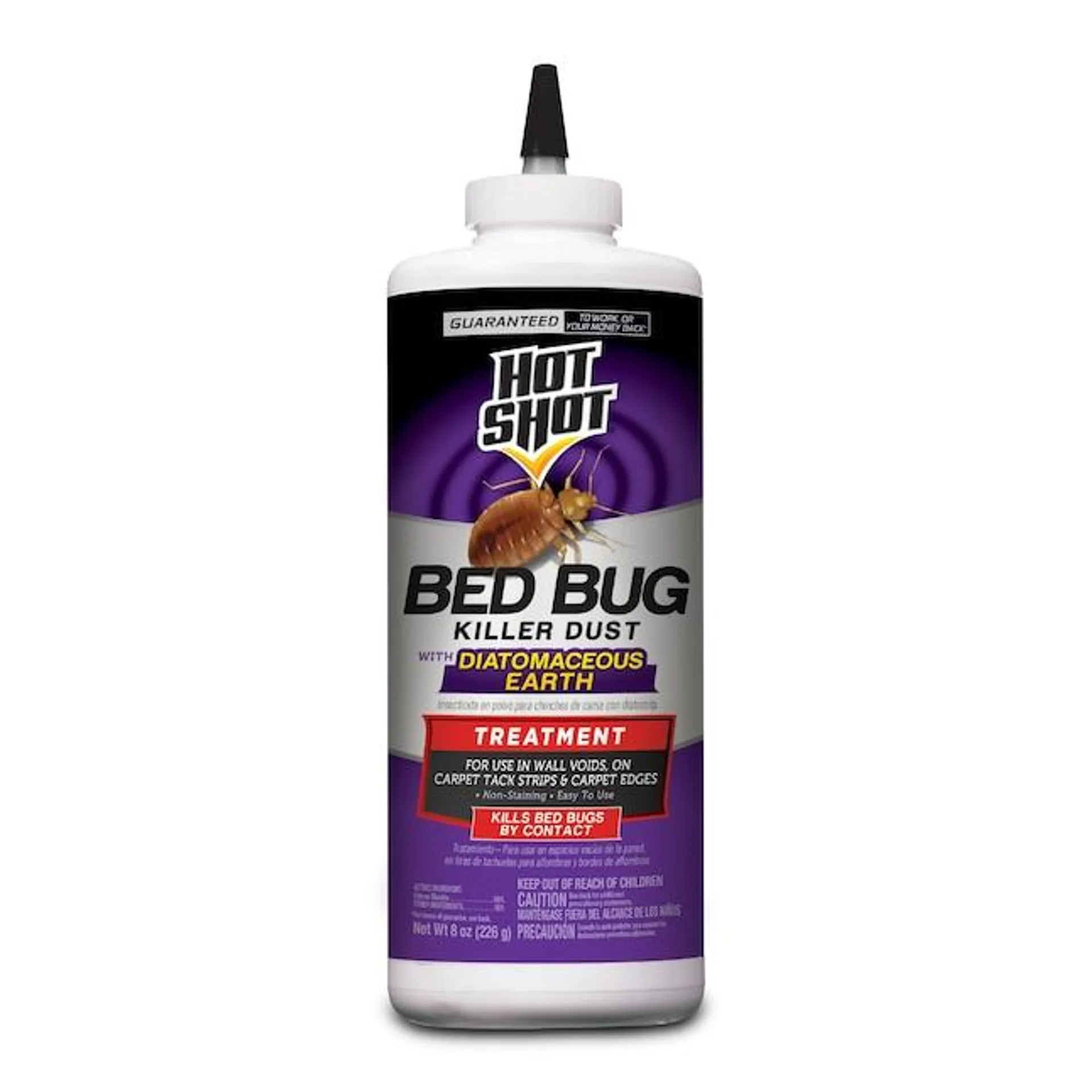 Hot Shot 8-oz Dust with Diatomaceous Earth Bed Bug Killer