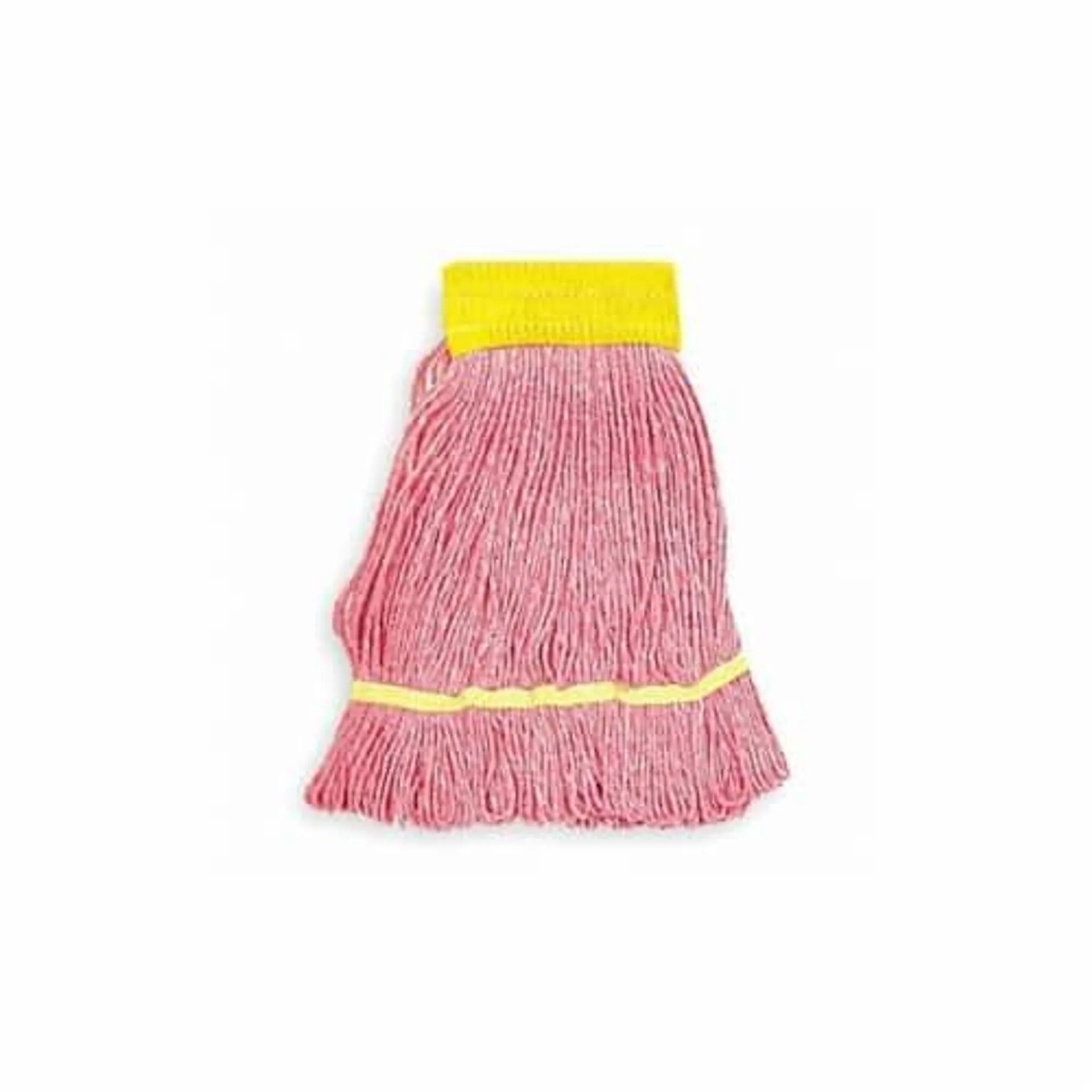 Tough Guy Wet Mop,Red,Cotton 1TYN9