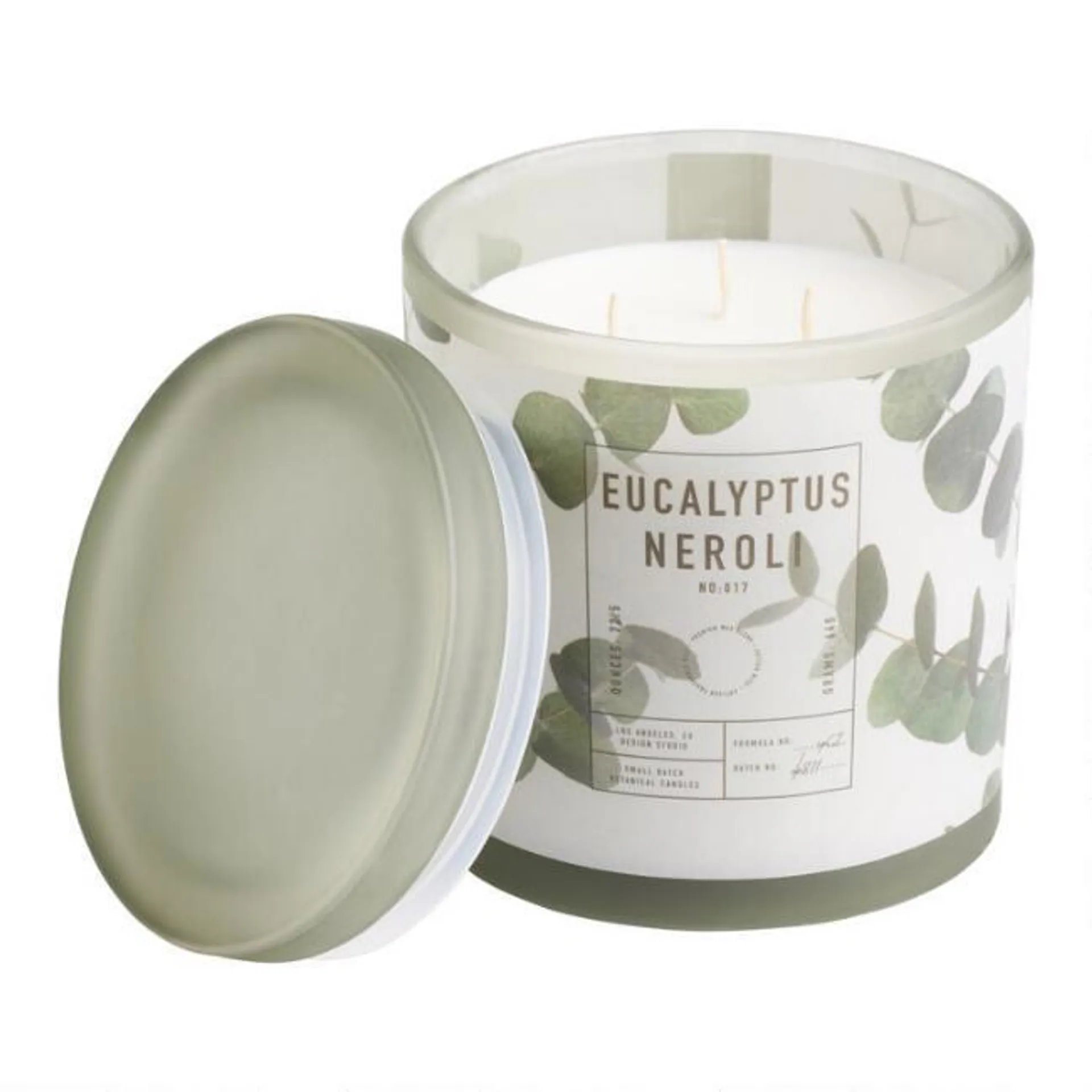 Large Eucalyptus and Neroli 3 Wick Scented Candle