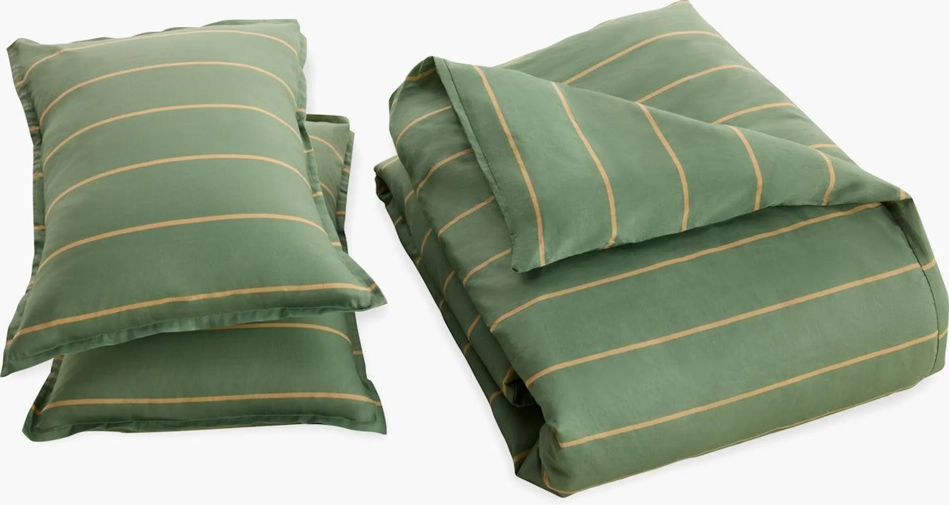Moss Stripe Duvet Set