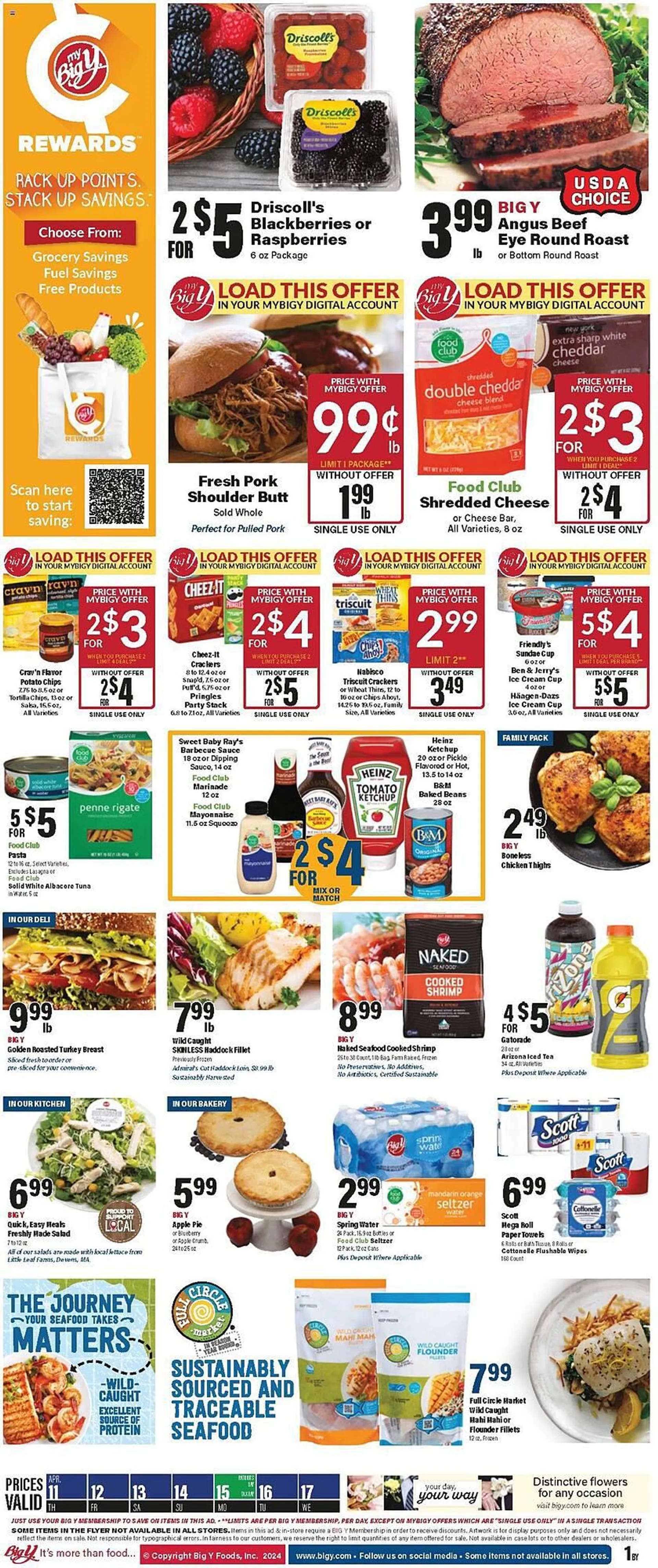 Weekly ad Big Y Weekly Ad from April 11 to April 17 2024 - Page 1
