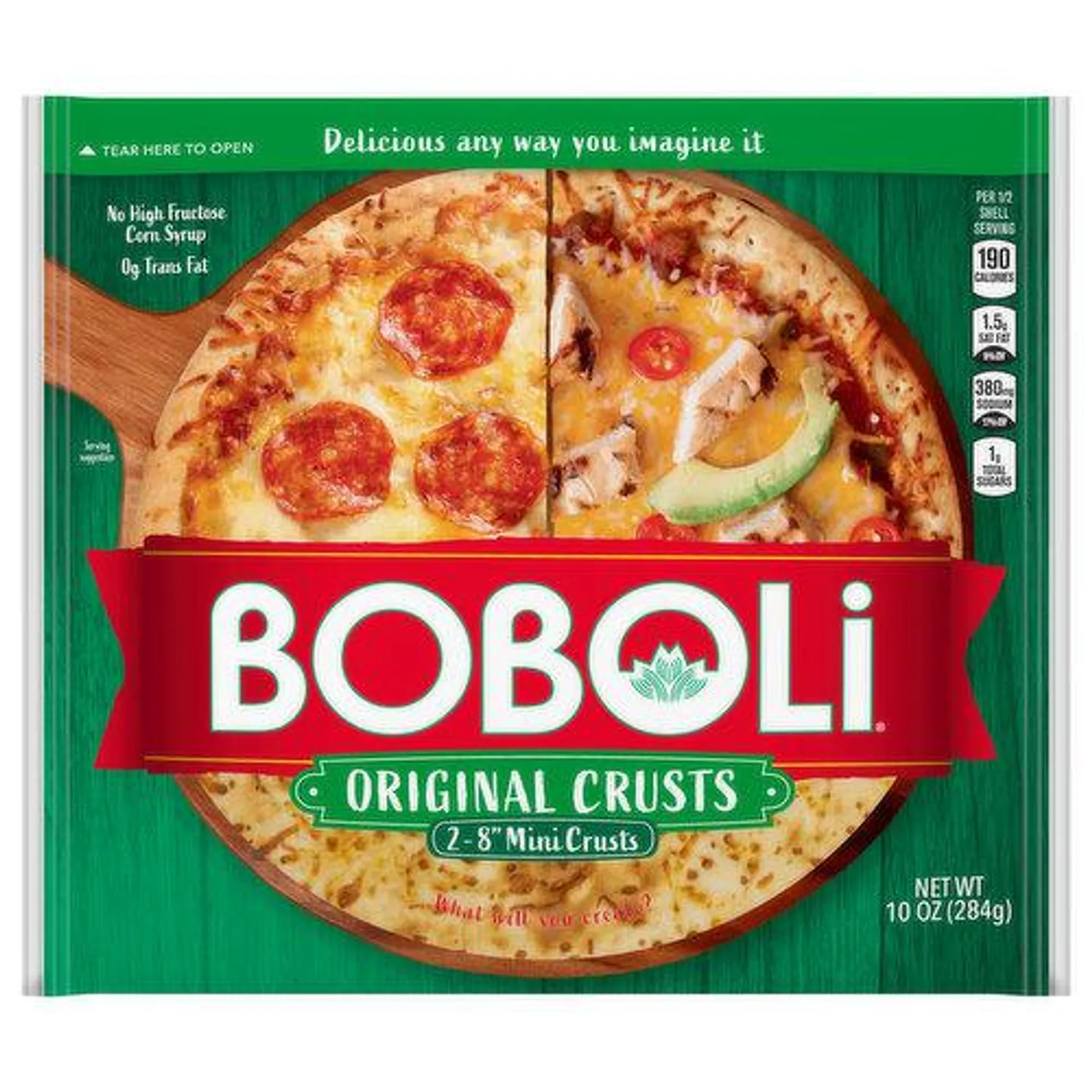 Boboli Pizza Crust, Original, Mini - 10 Ounce