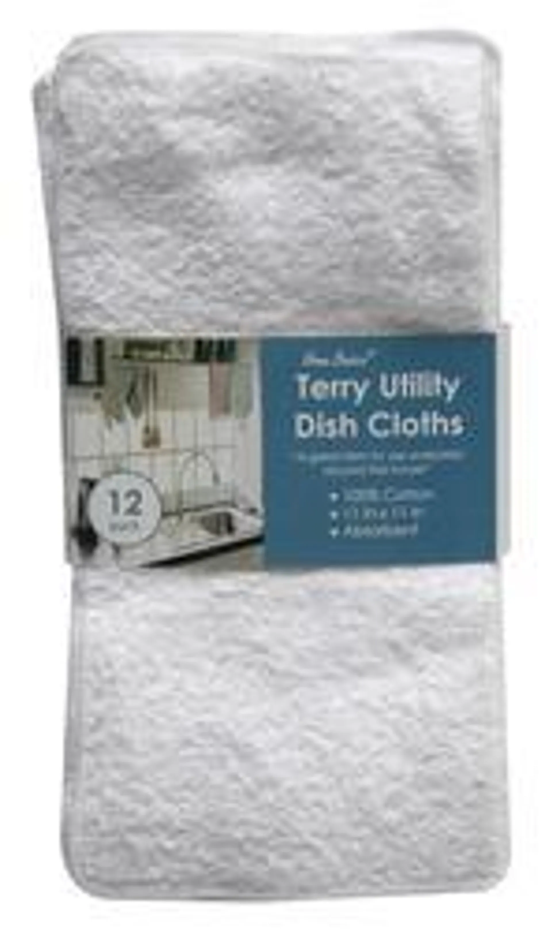 Home Basics® Terry Utility Dish Cloths - 12 Pack