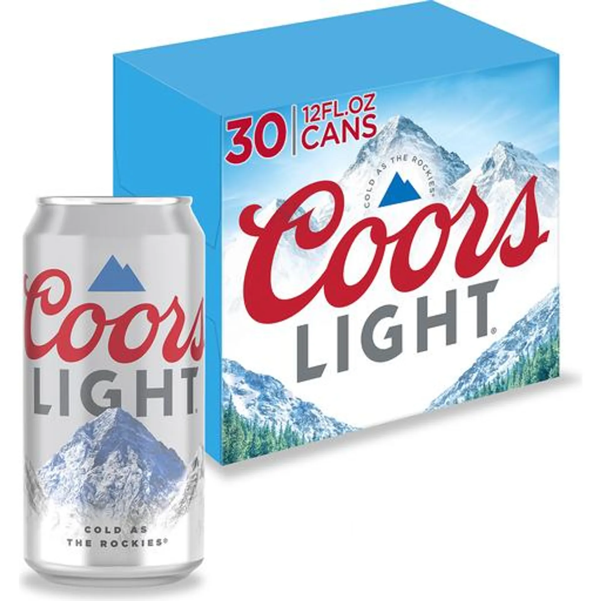 Coors Light Beer, 30 pack cans