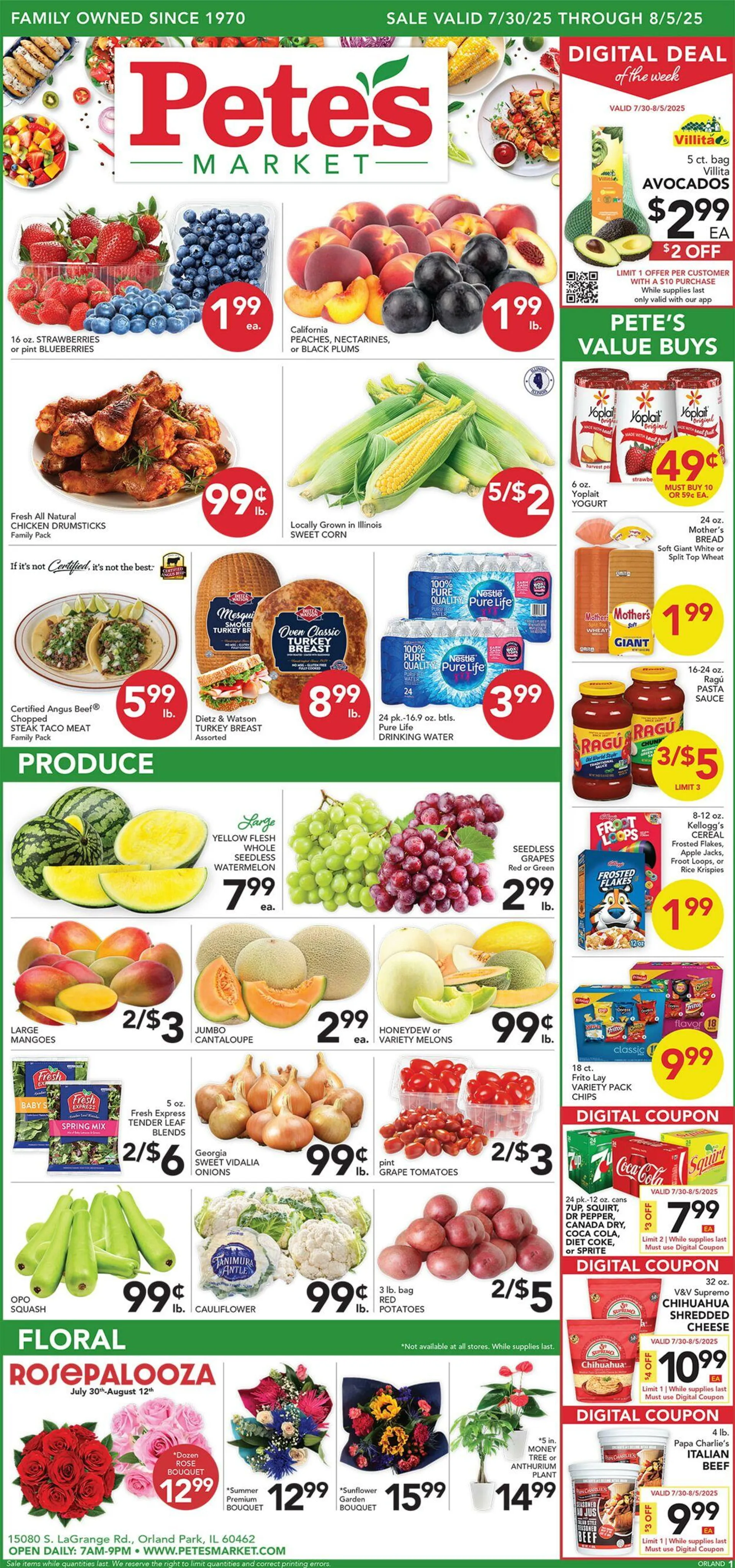 Weekly ad Pete's Fresh Market Current weekly ad from July 30 to August 5 2025 - Page 1