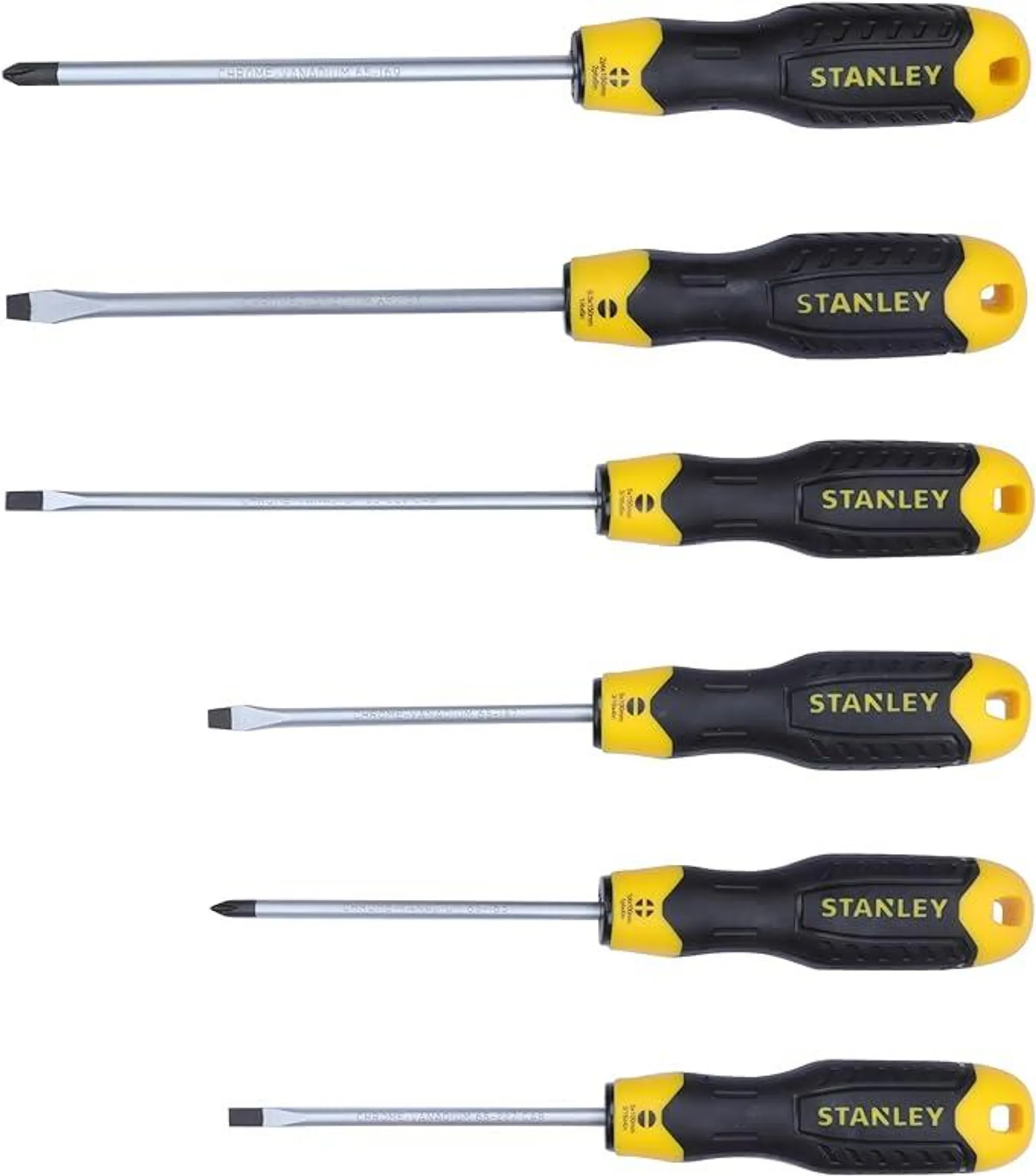 Stanley 6-Piece Cushion Grip2 Screwdriver Set