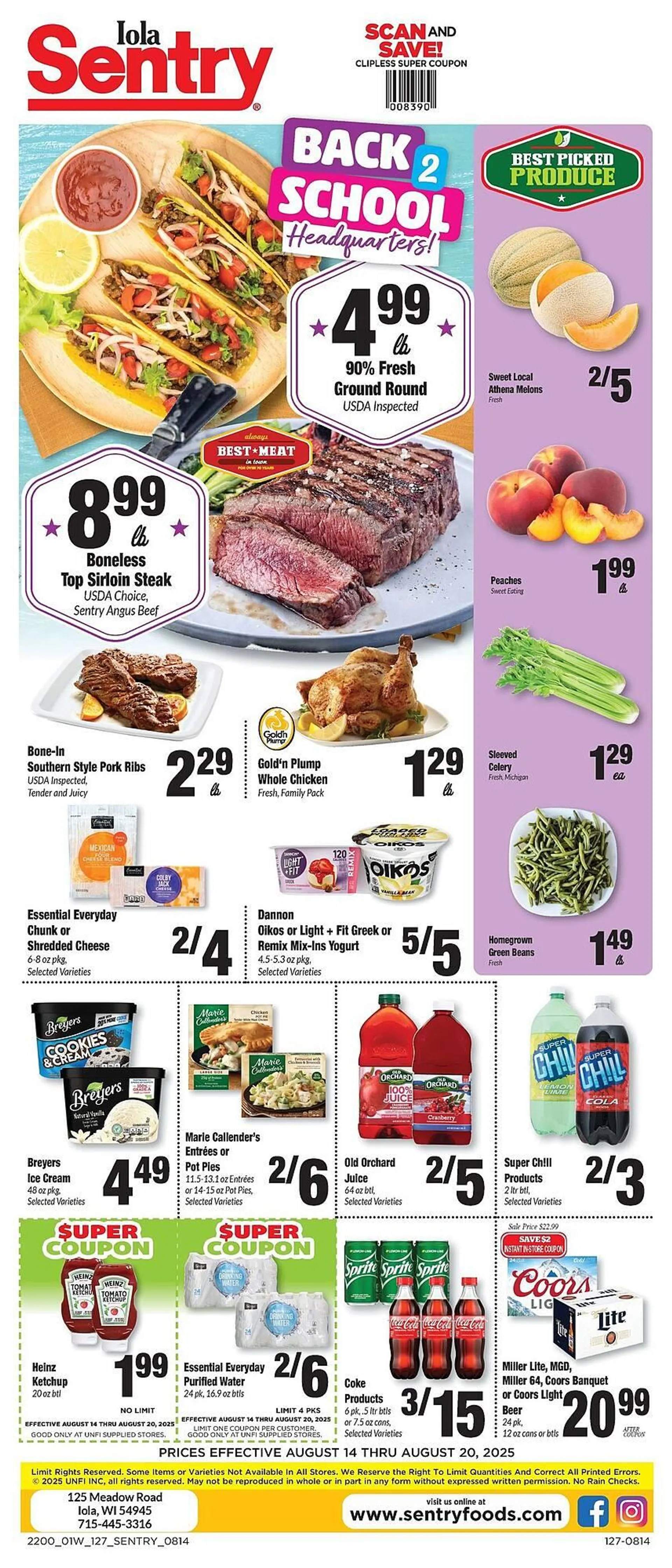 Weekly ad Sentry Weekly Ad from August 14 to August 20 2025 - Page 1