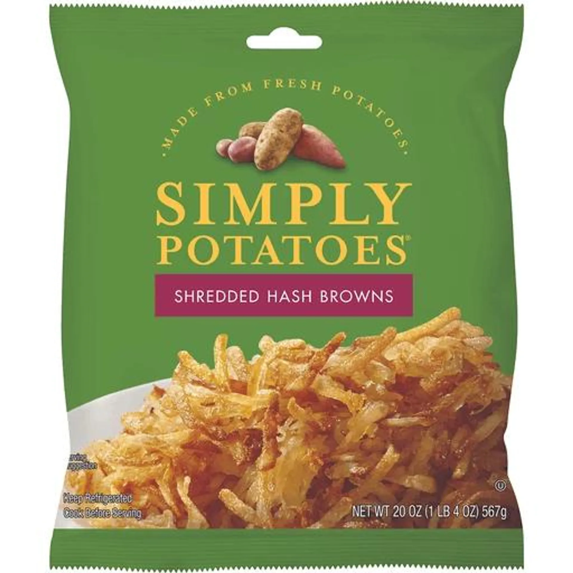 Simply Potatoes Hash Browns, Shredded 20 Oz
