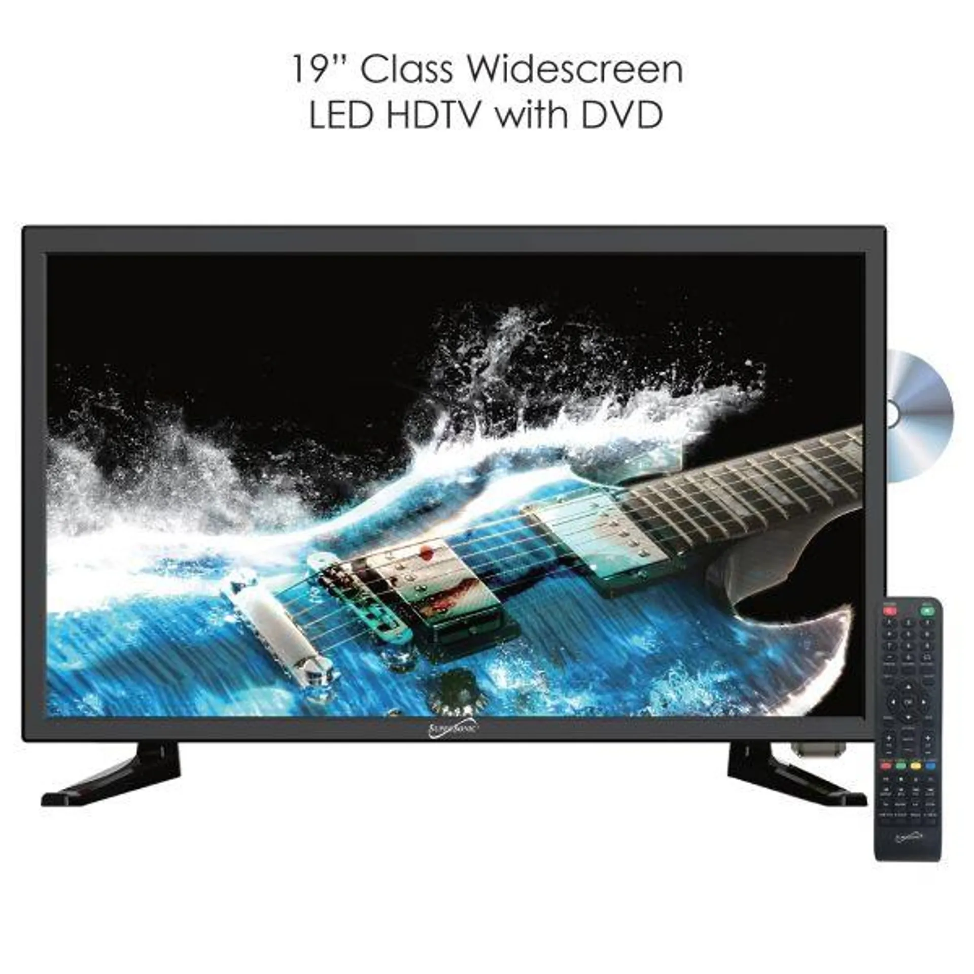 SuperSonic 19 Inch LED HDTV with Built-in DVD Player