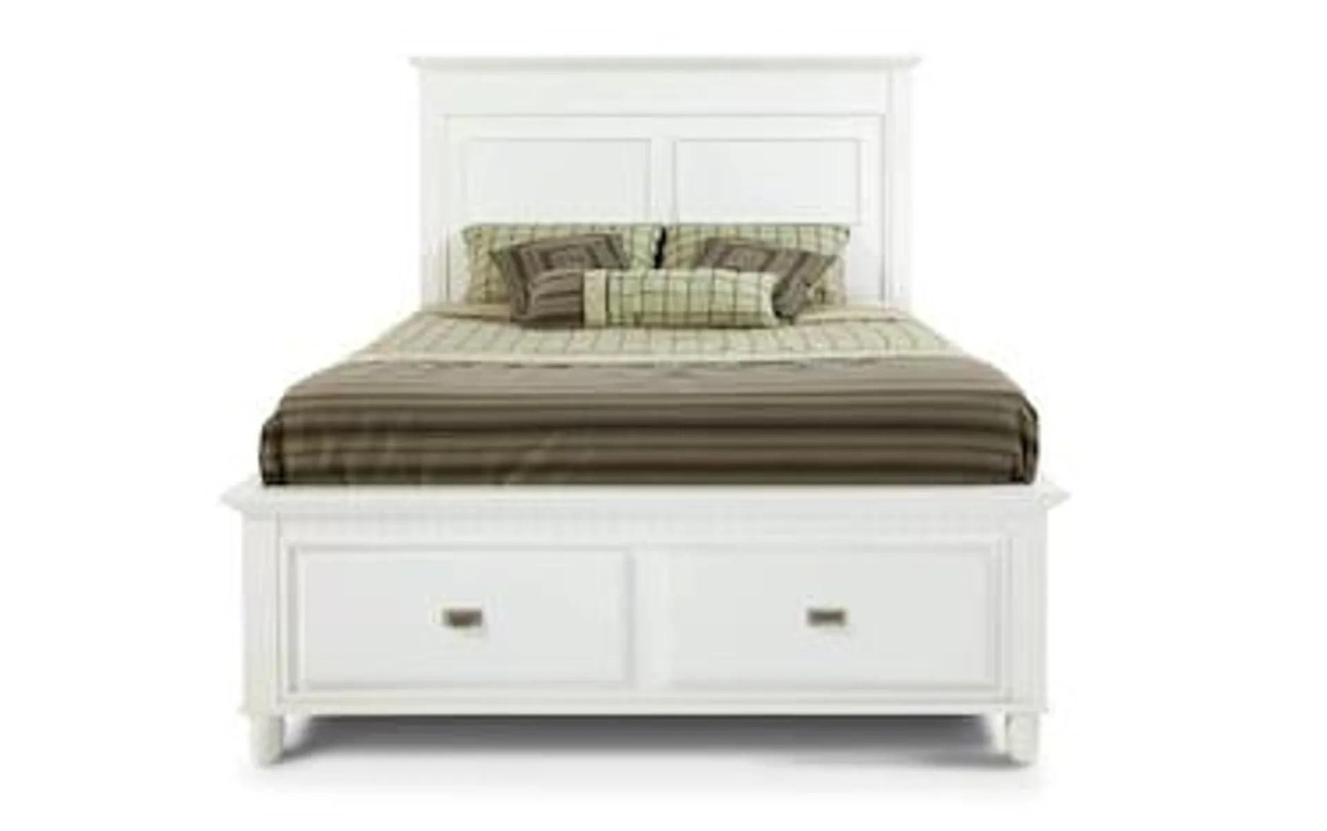 Spencer Queen White Storage Bed