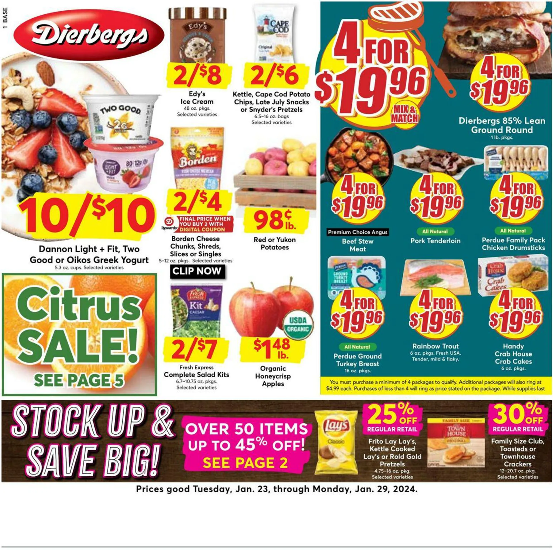 Weekly ad Dierbergs from January 23 to January 29 2024 - Page 1