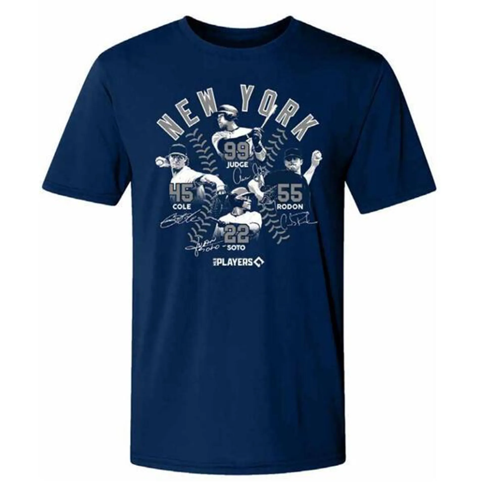 Mens Short Sleeve Yankees 4 Players Tee