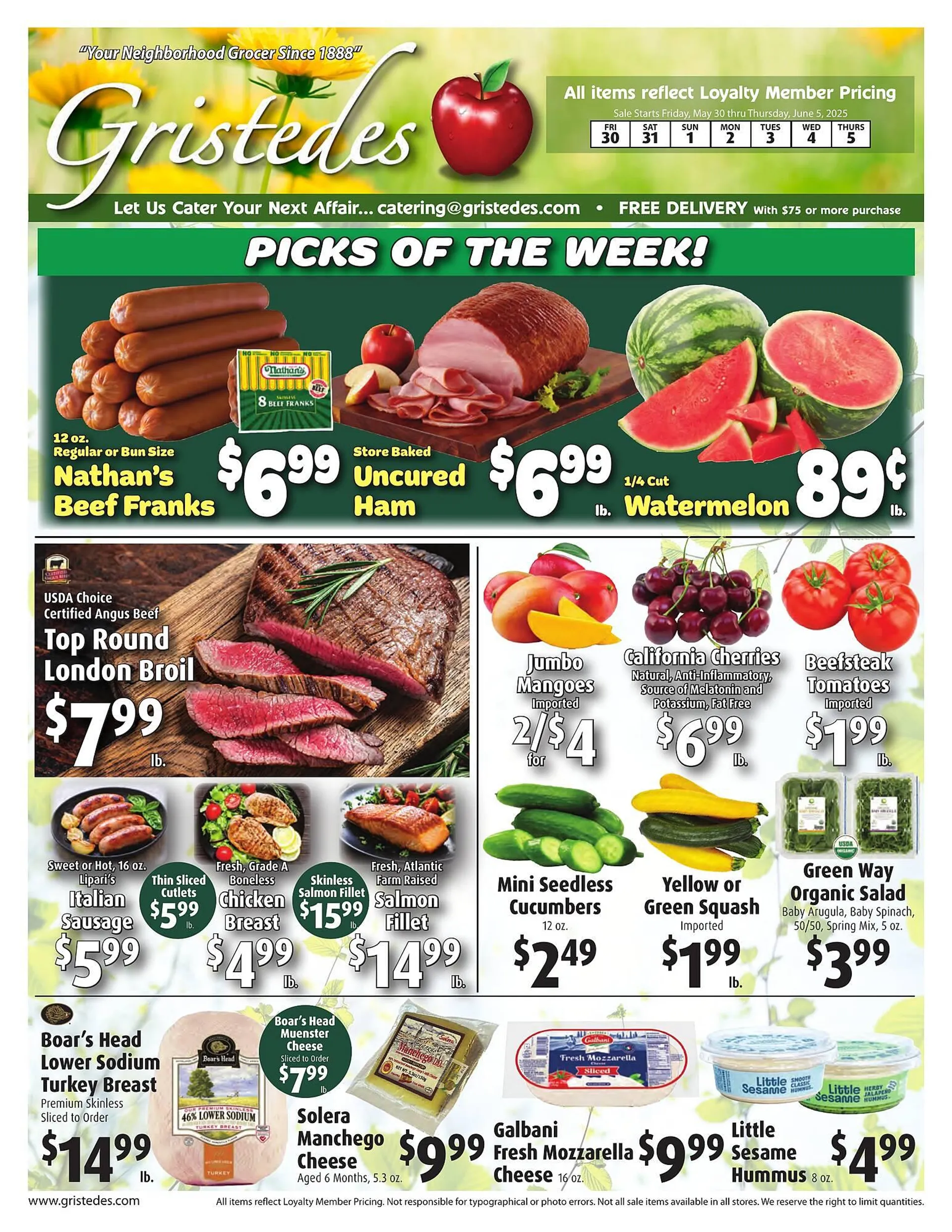 Weekly ad Gristedes Weekly Ad from May 30 to June 5 2025 - Page 1