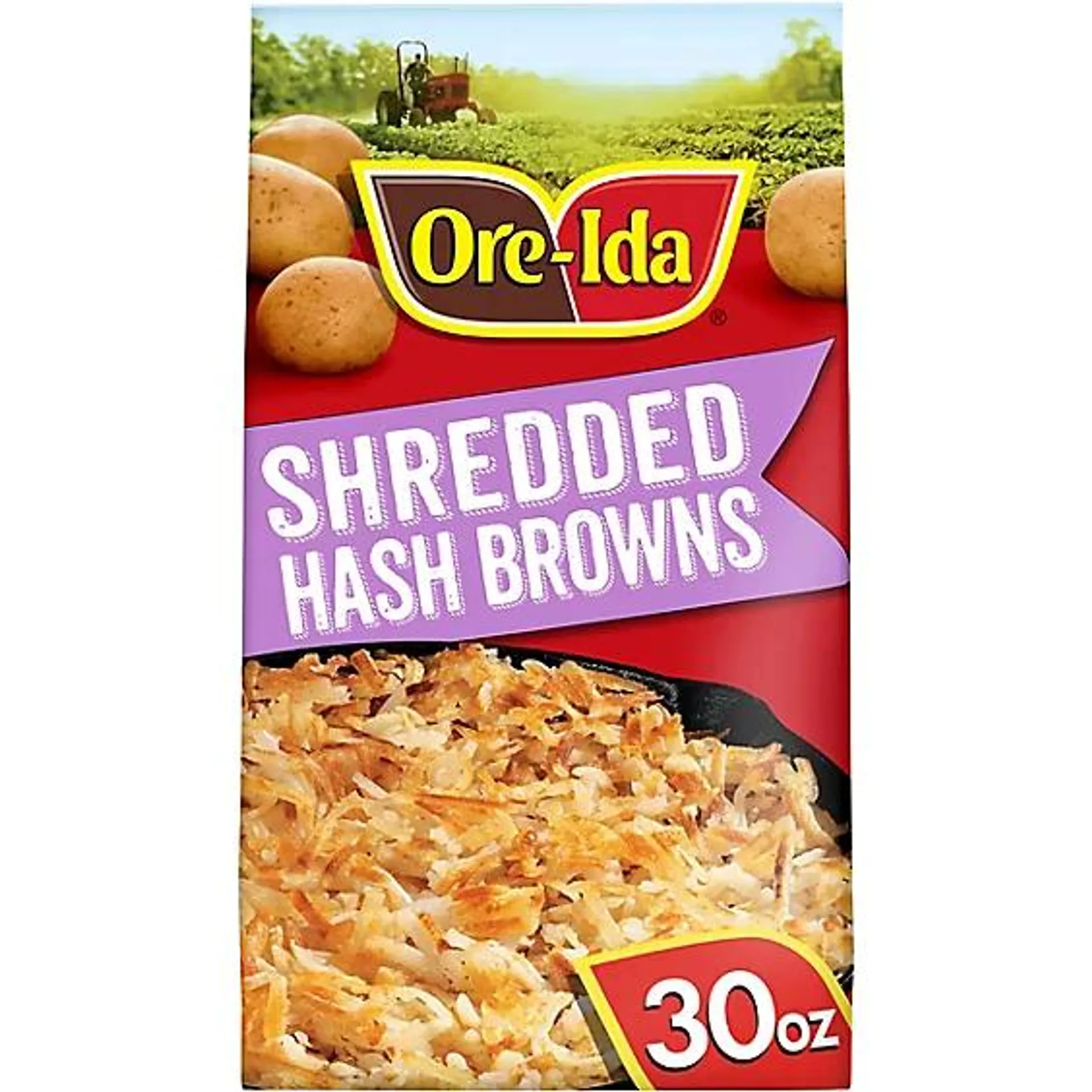 Ore-Ida Shredded Hash Brown Frozen Potatoes Bag - 30 Oz