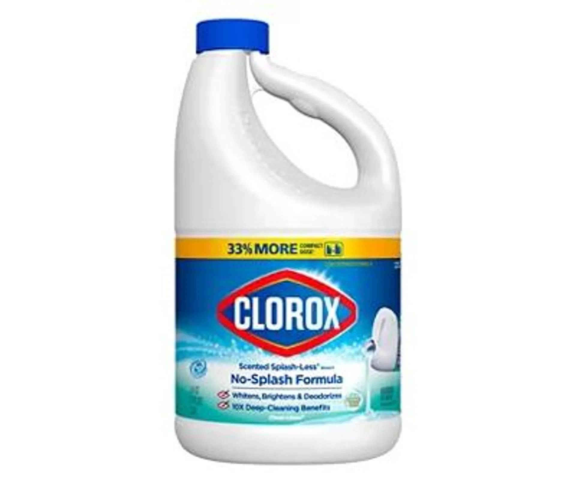 Clean Linen Scented Splash-Less Bleach, 77 Oz.