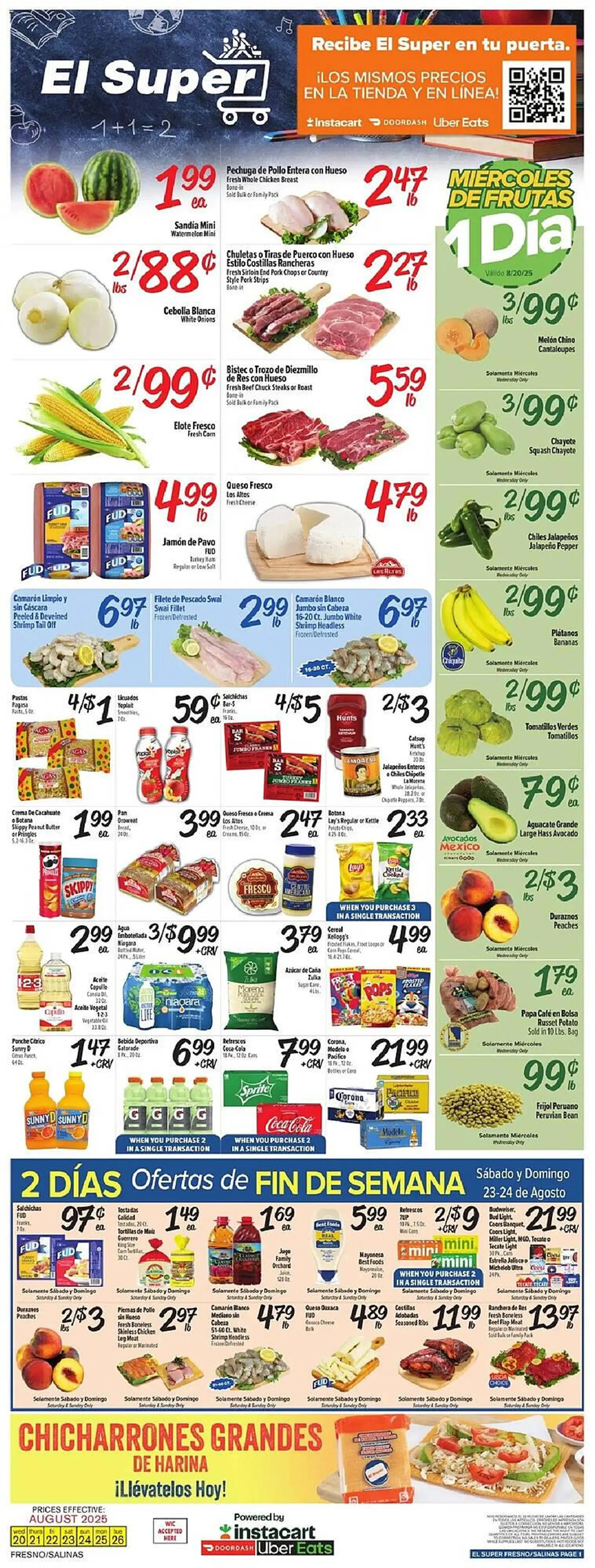 Weekly ad El Super Weekly Ad from August 20 to August 26 2025 - Page 1