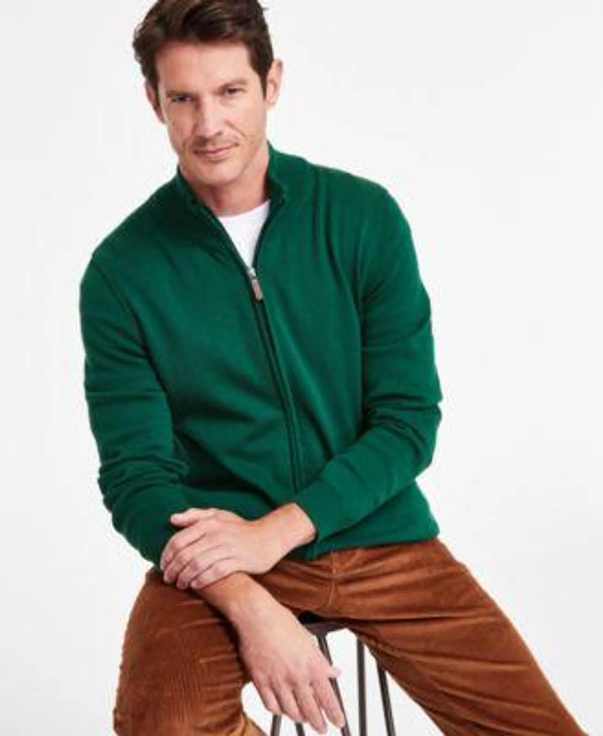 Men's Full-Zip Sweater, Created for Macy's