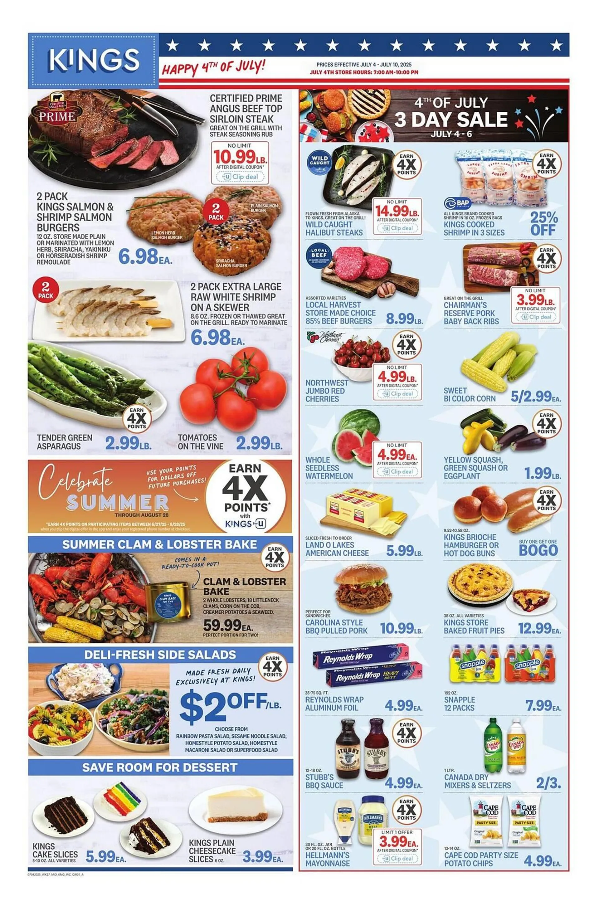 Weekly ad Kings Food Markets Weekly Ad from July 4 to July 10 2025 - Page 1