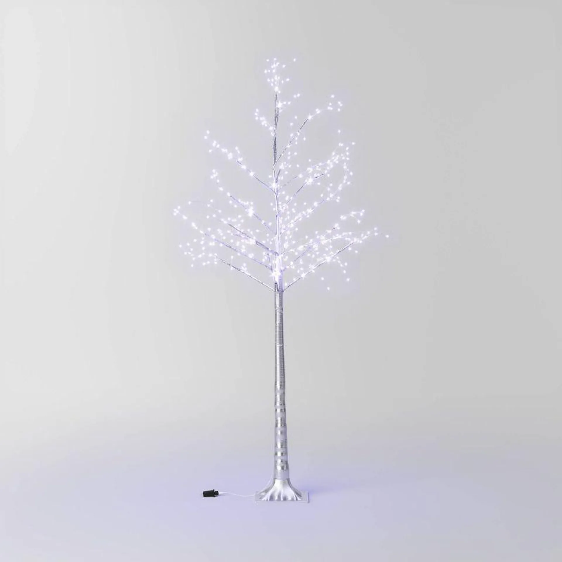 72" LED Silver Twig Tree Christmas Novelty Sculpture Light Pure White - Wondershop™