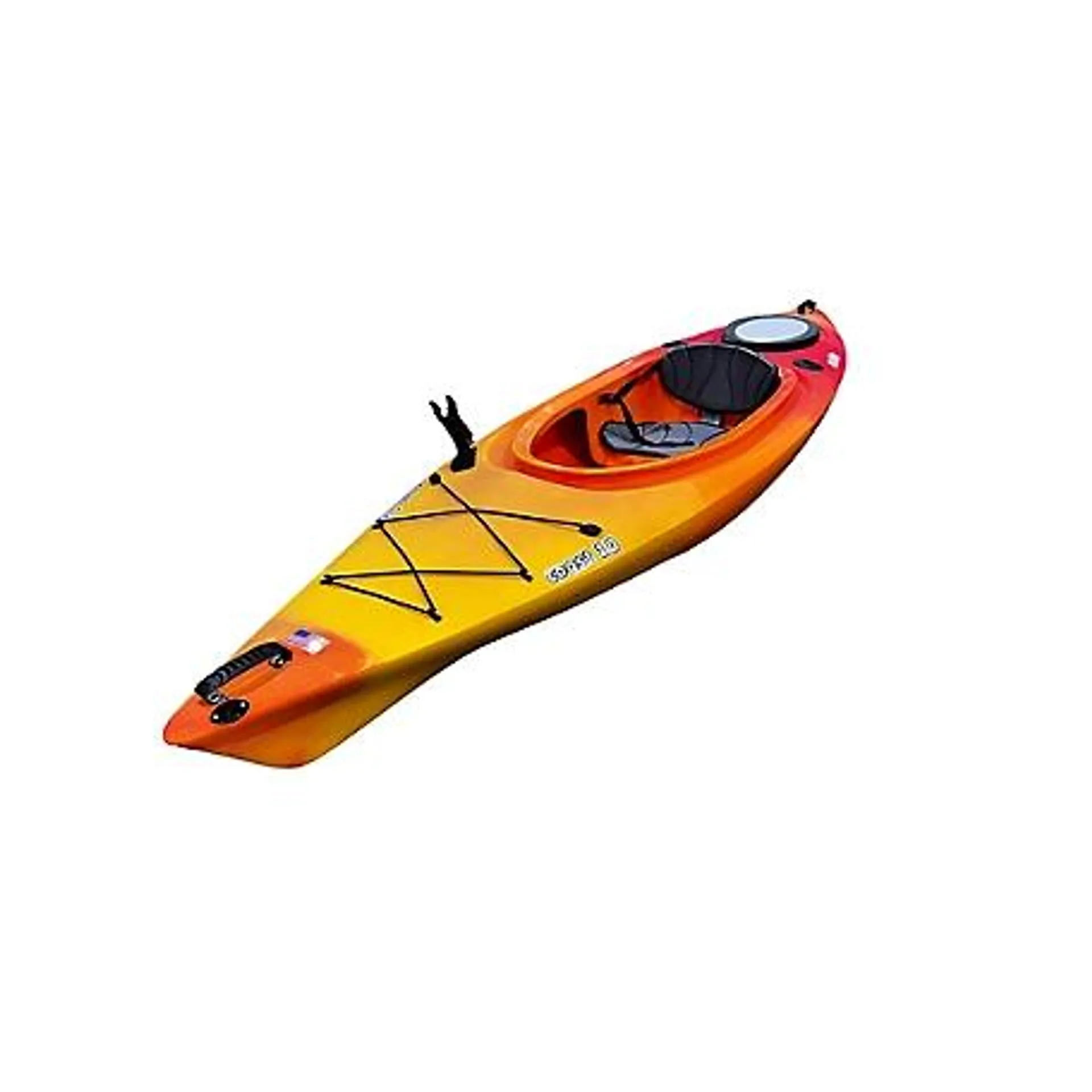 Evoke 10 ft. 3 in. Coast Sit-Inside Kayak with Paddle, Red Orange/Golden