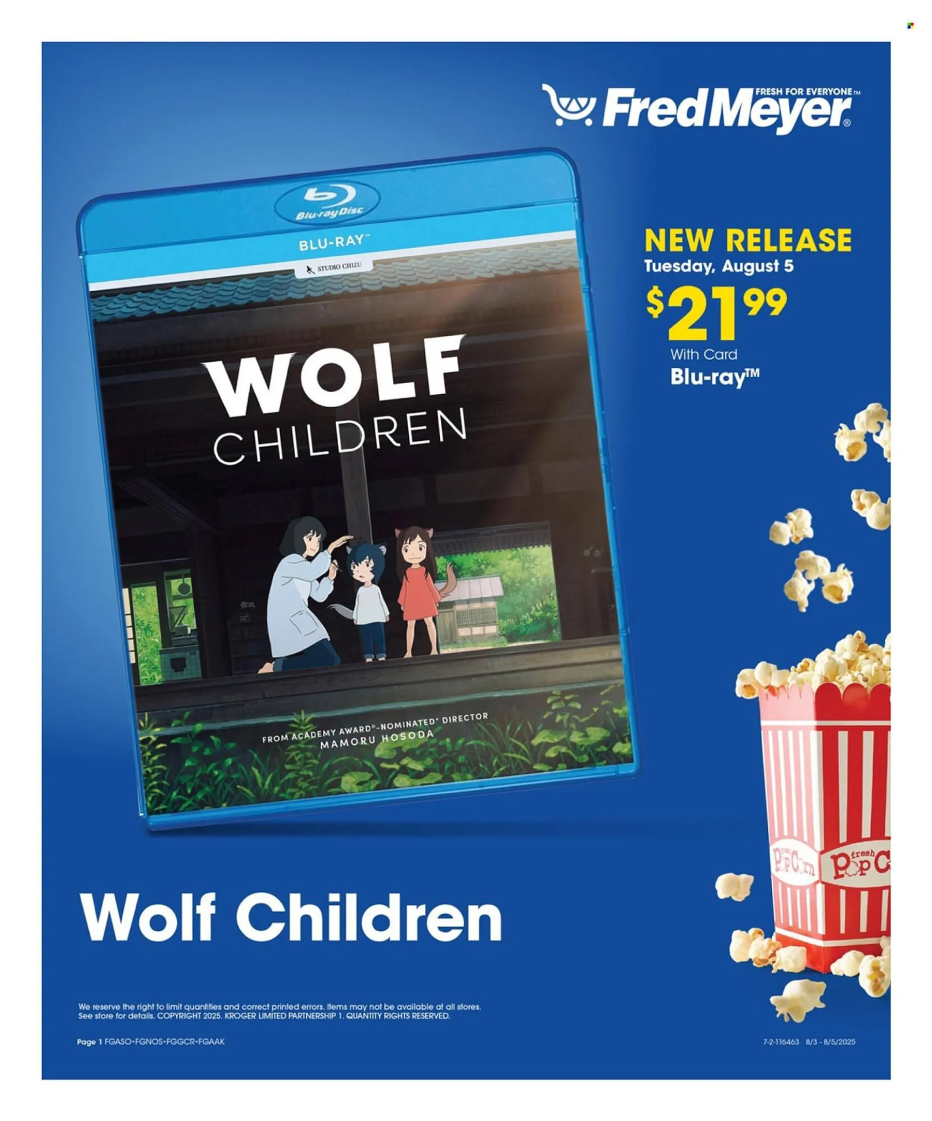Weekly ad Fred Meyer Weekly Ad from August 4 to August 4 2025 - Page 1