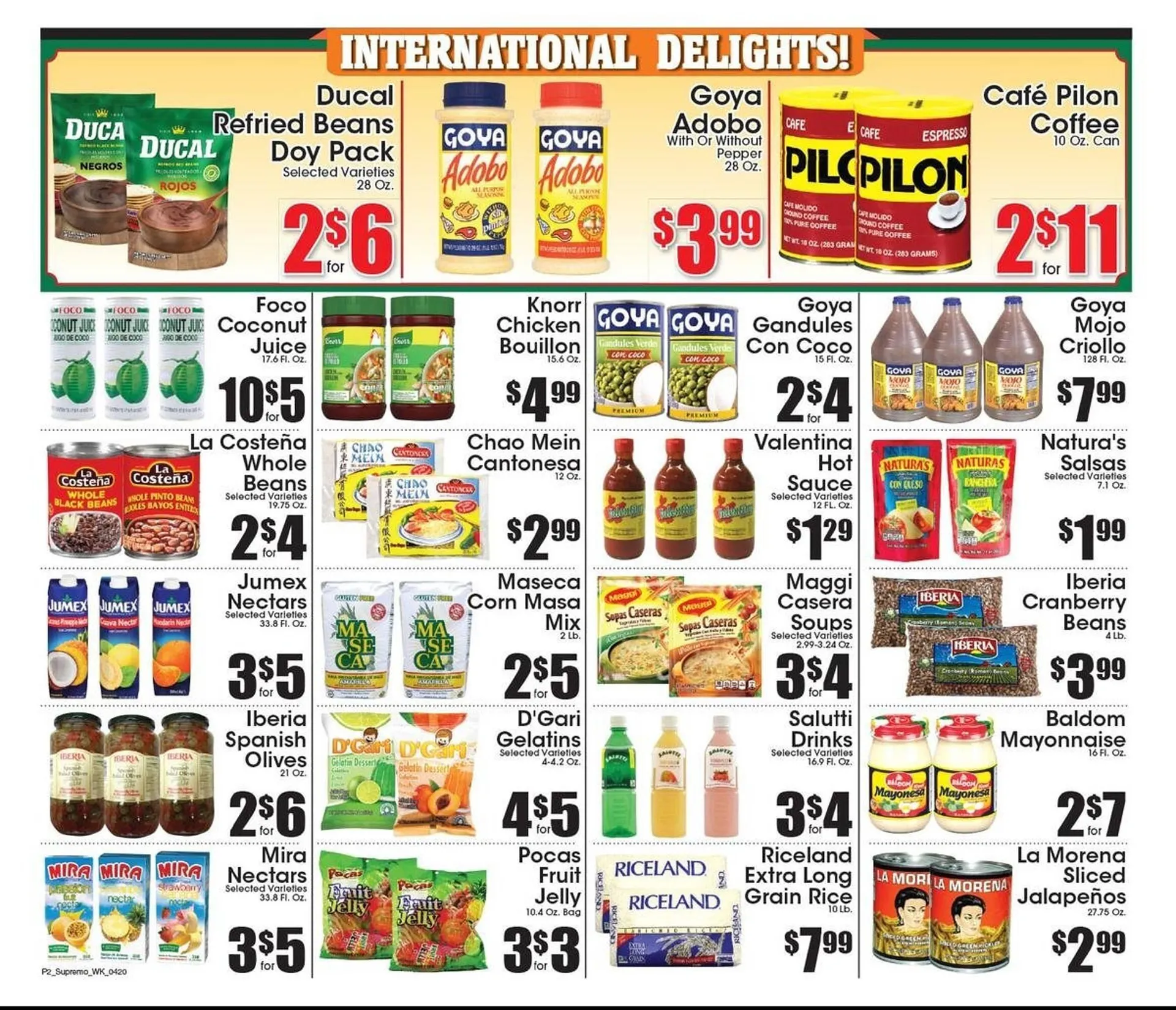 Supremo Foods Inc Weekly Ad - 2