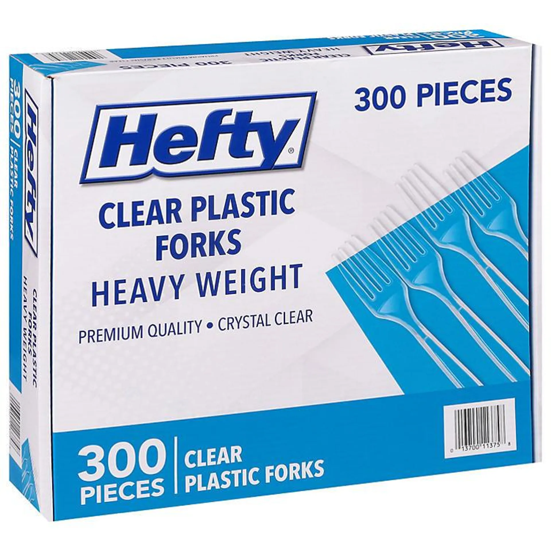 Hefty Clear Heavy Weight Plastic Forks (300 ct.)