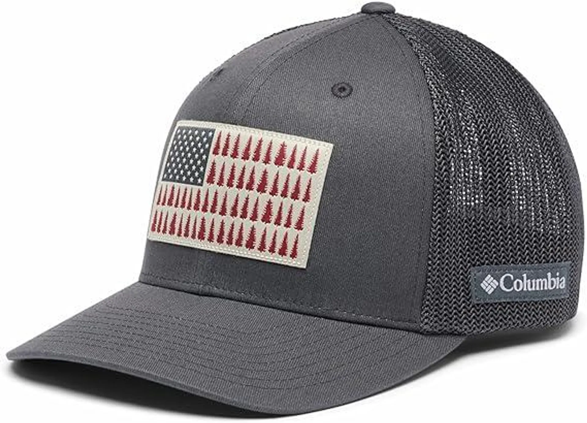 Columbia Unisex-Adult Tree Flag Mesh Ball Cap - High Crown