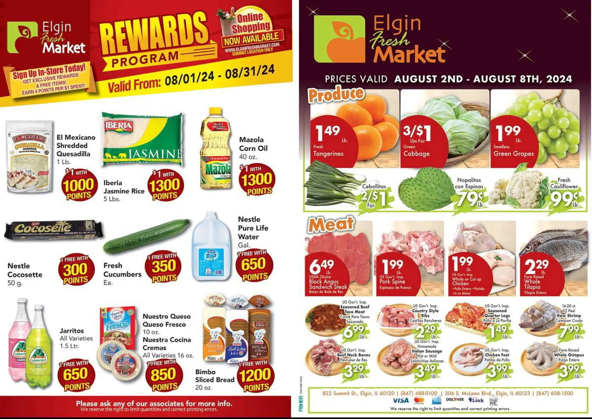 Elgin Fresh Market Weekly Ad - 1