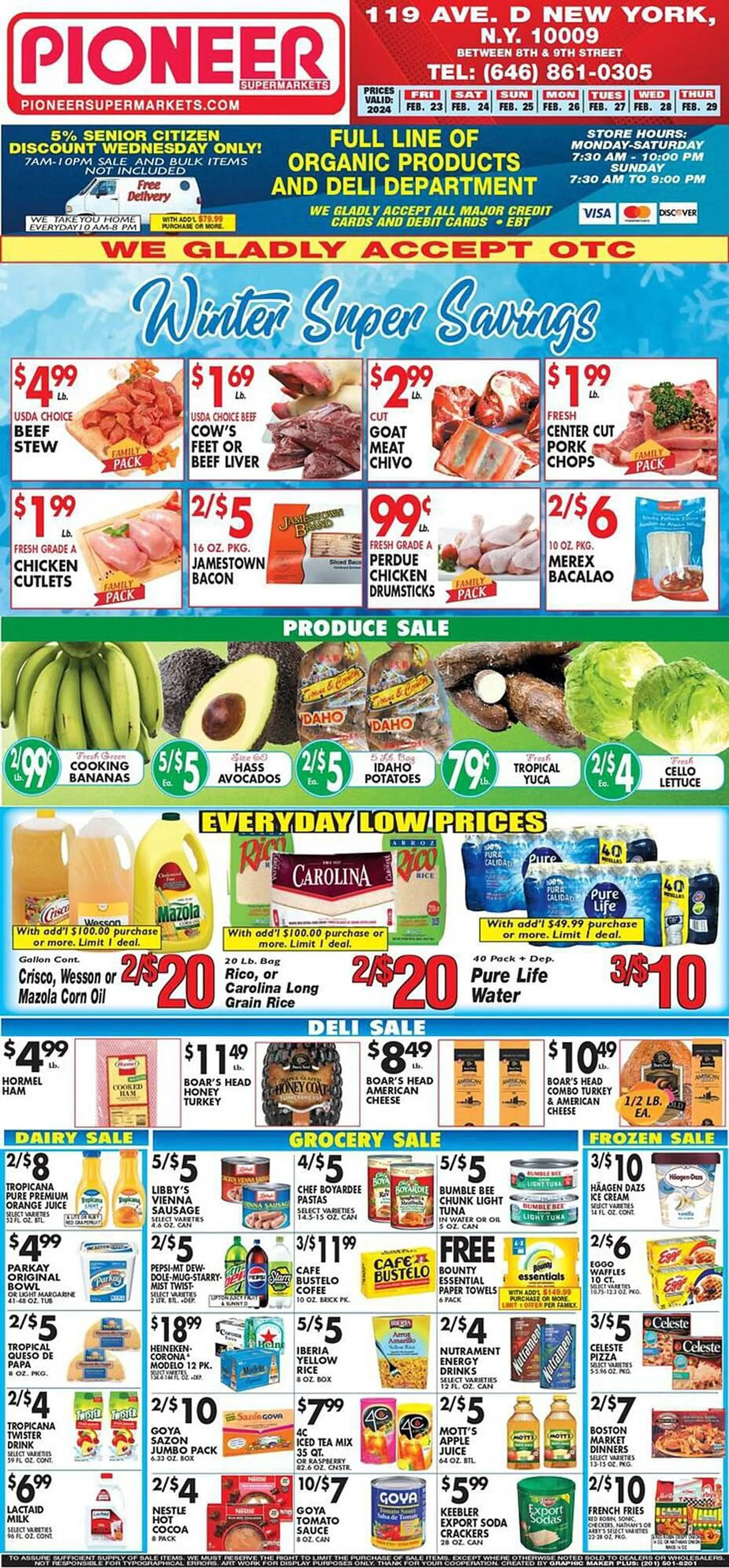 Weekly ad Pioneer Supermarkets Weekly Ad from February 26 to February 26 2024 - Page 