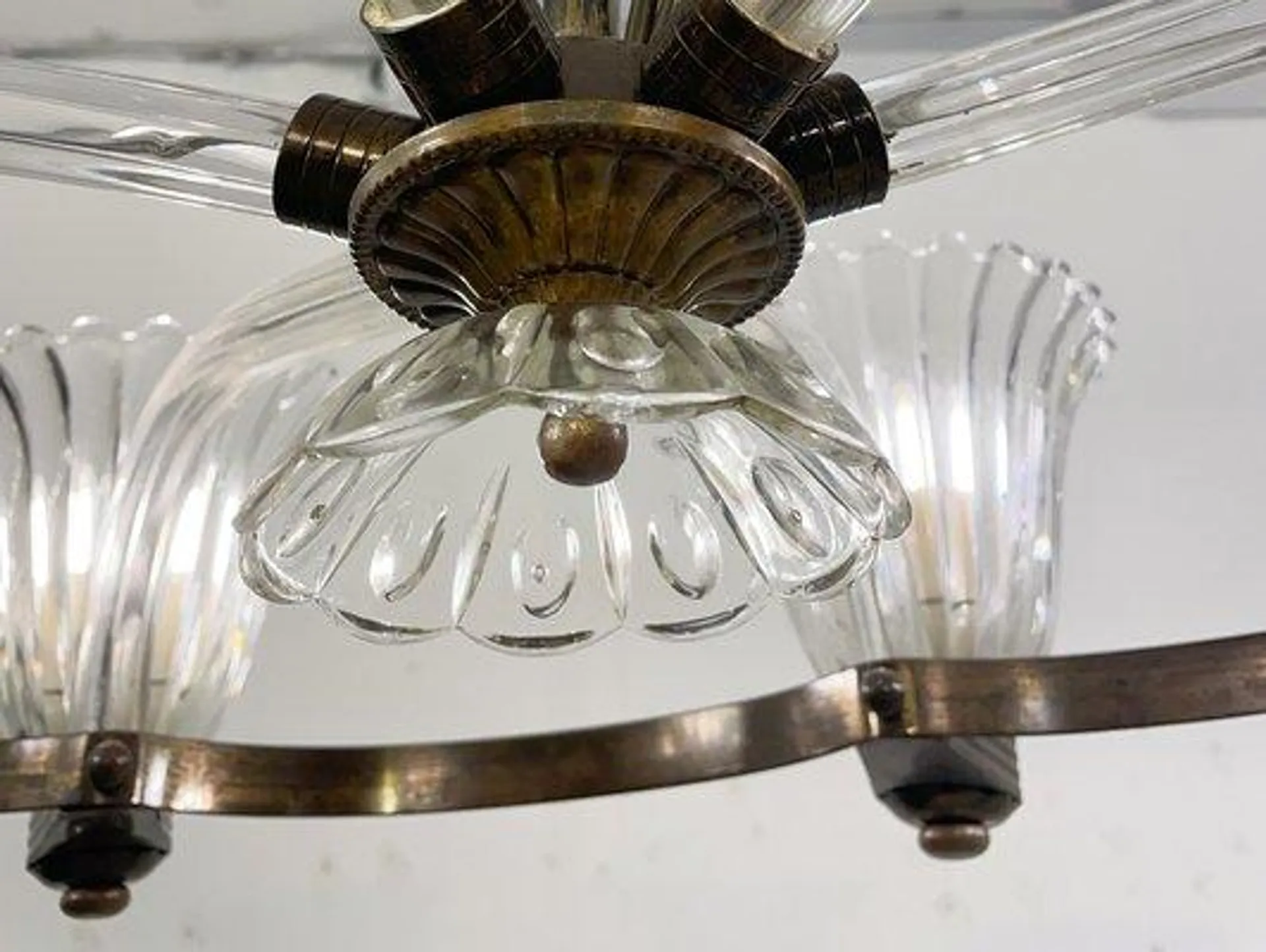 Mid-Century Modern Chandelier in the style of Barovier, 1950s