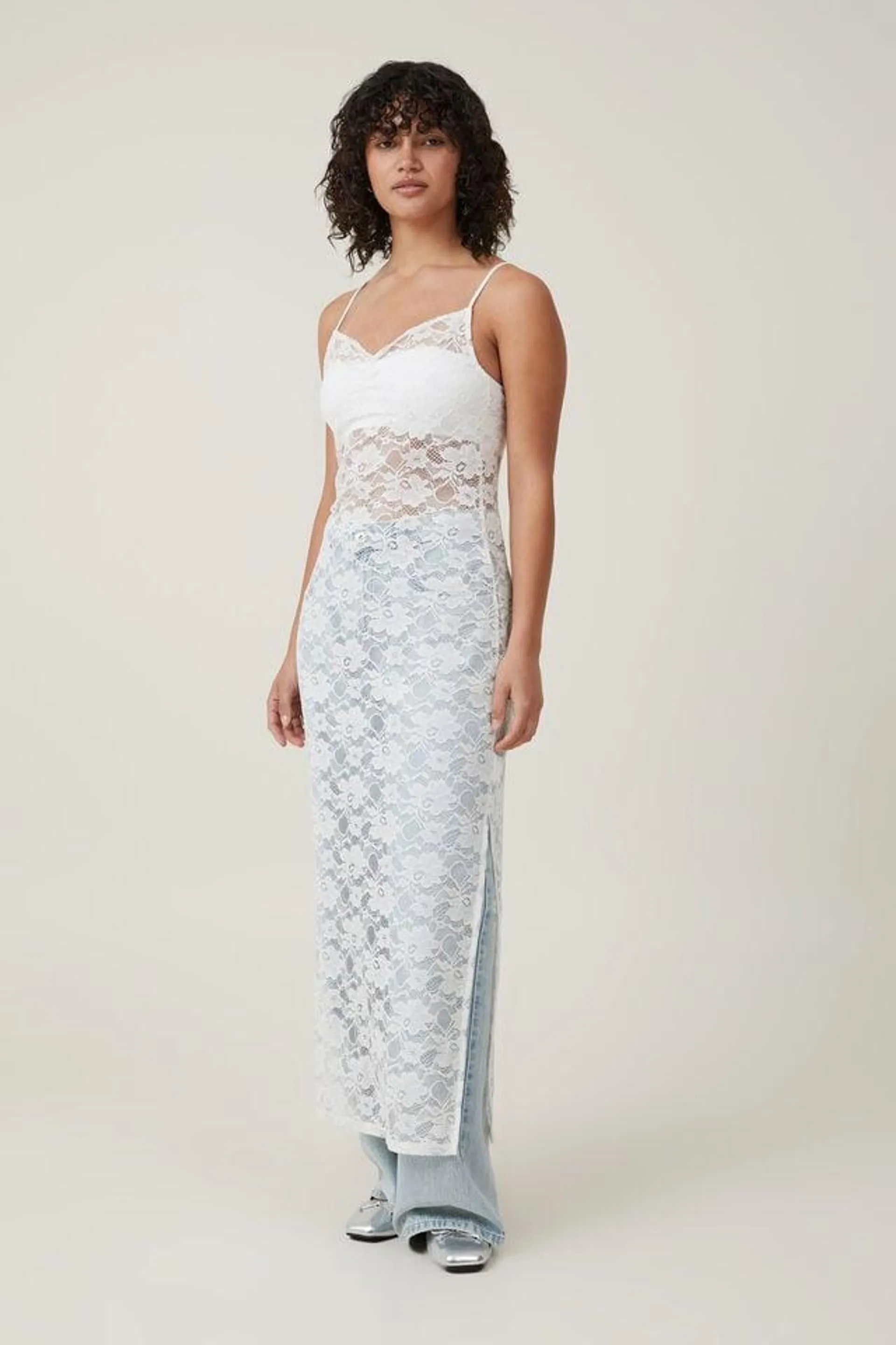 Lace Slip Maxi Dress