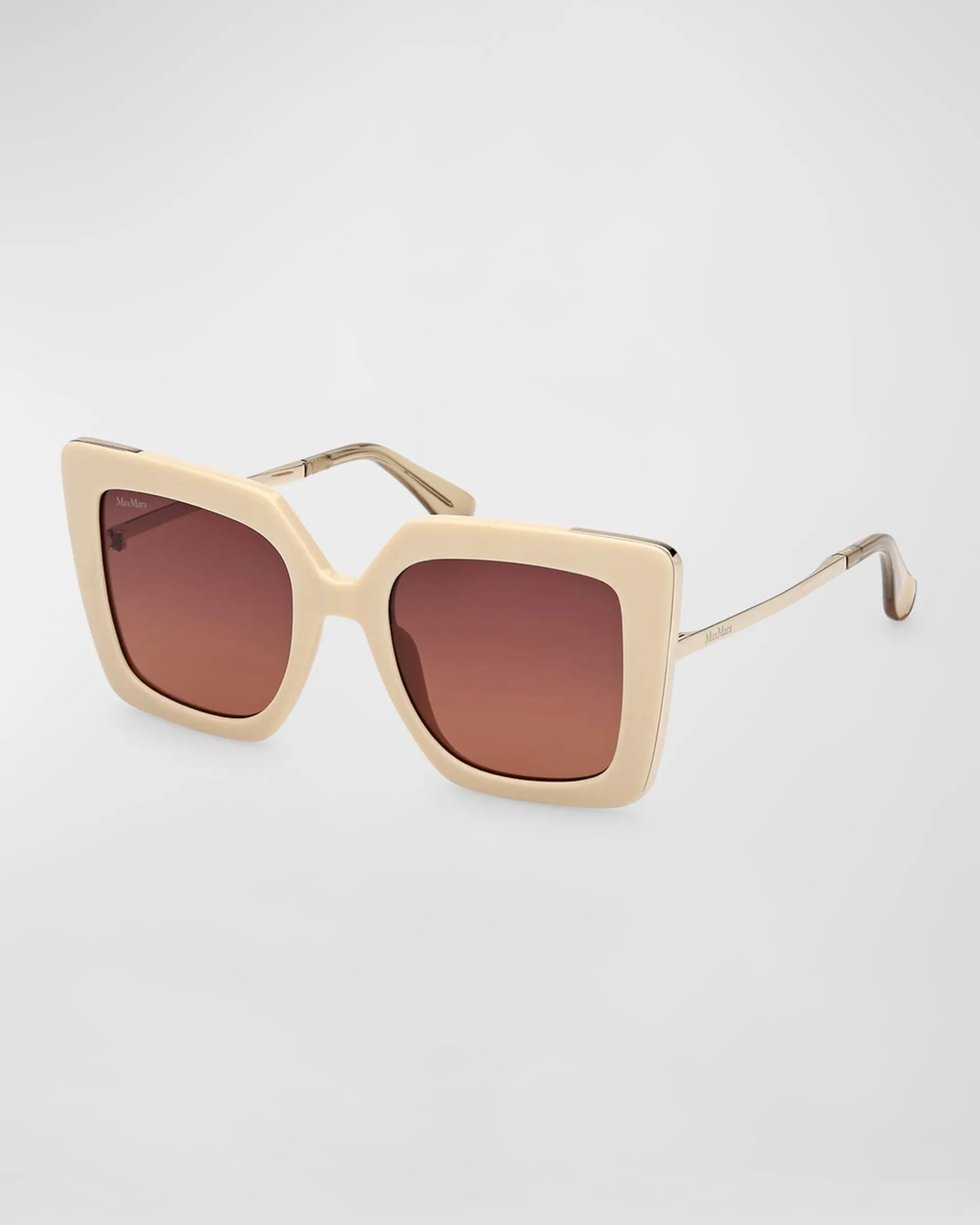 Design Metal & Acetate Cat-Eye Sunglasses