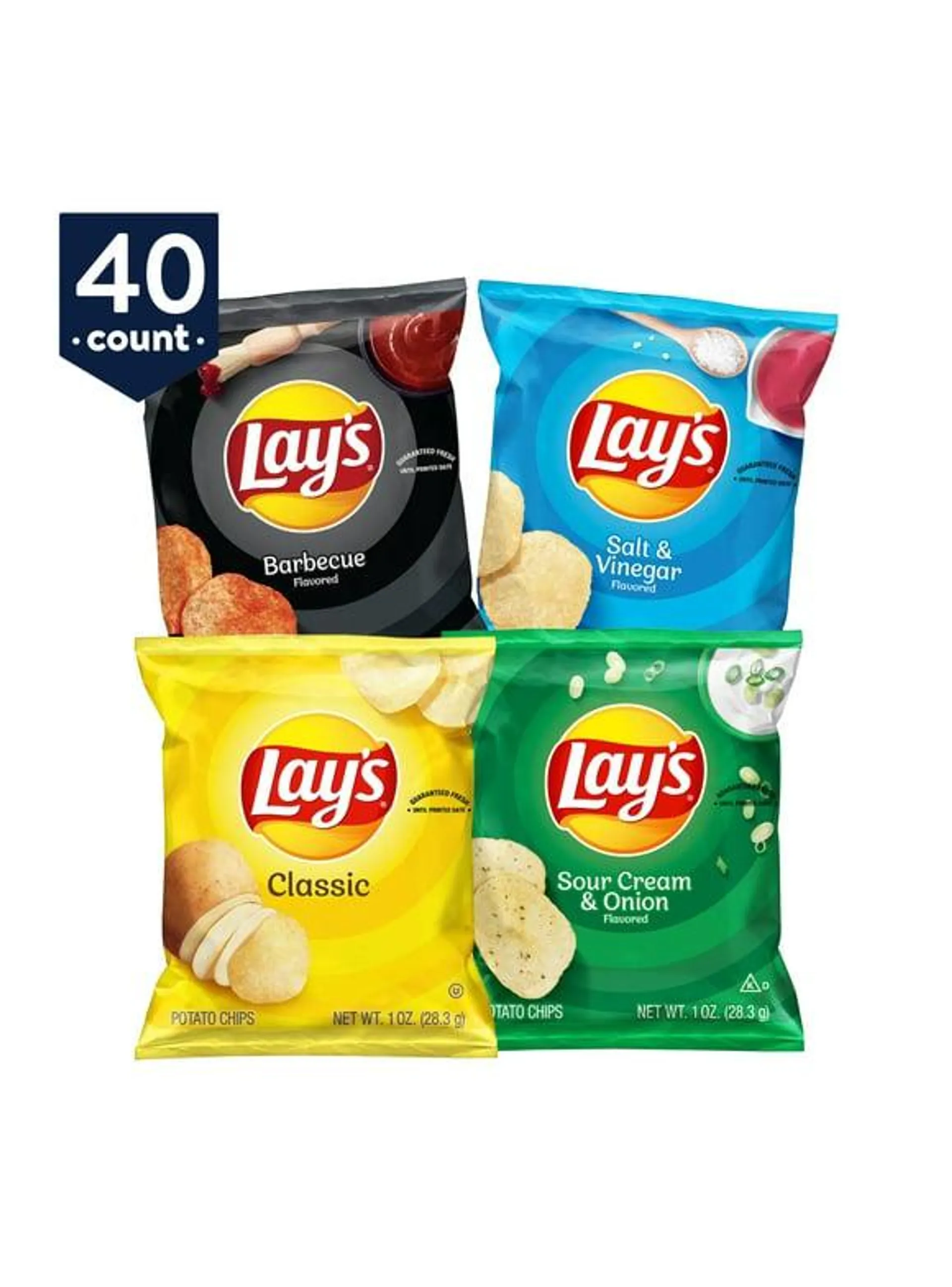 Lay's Potato Chip Variety Pack, 40 Count