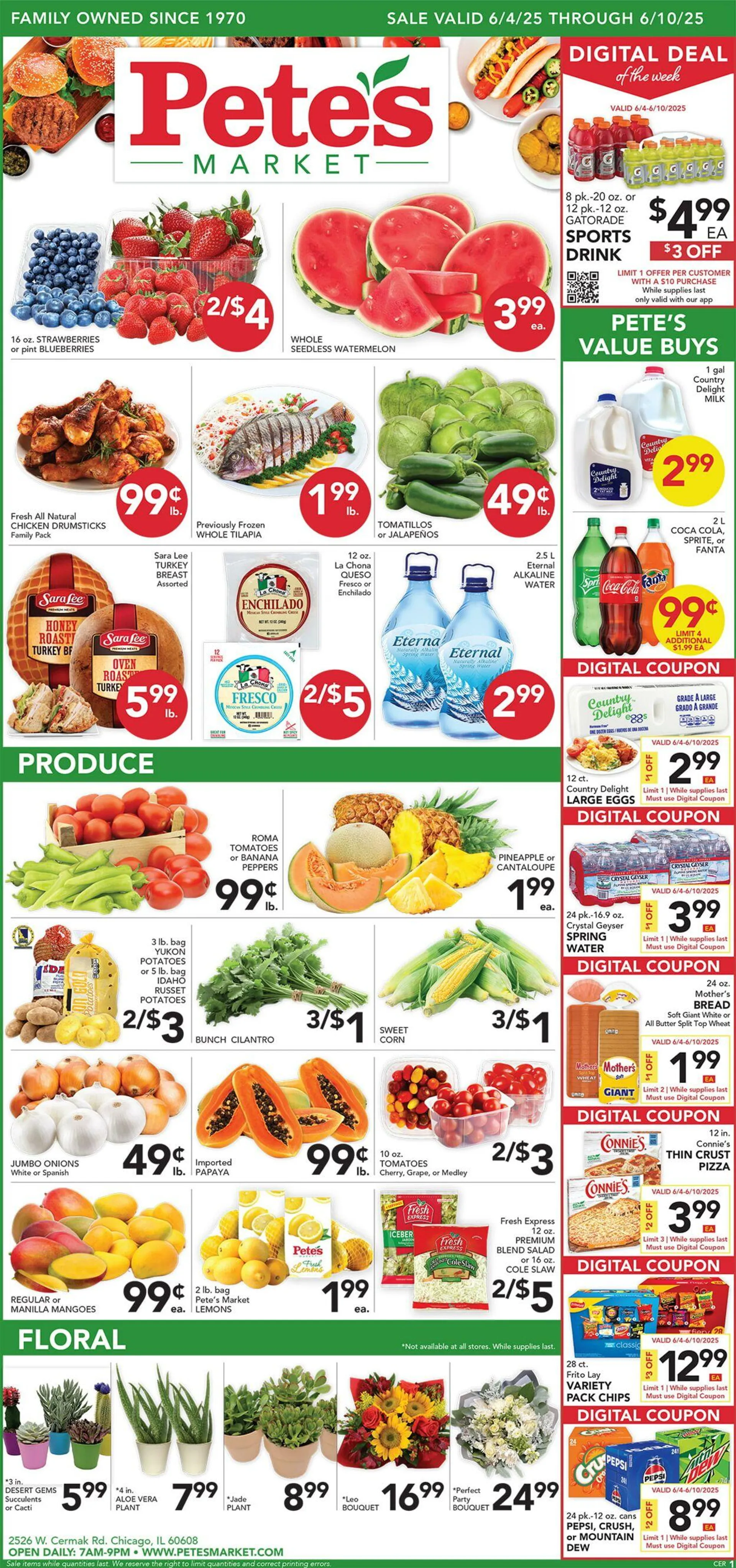 Weekly ad Pete's Fresh Market Current weekly ad from May 28 to June 3 2025 - Page 1