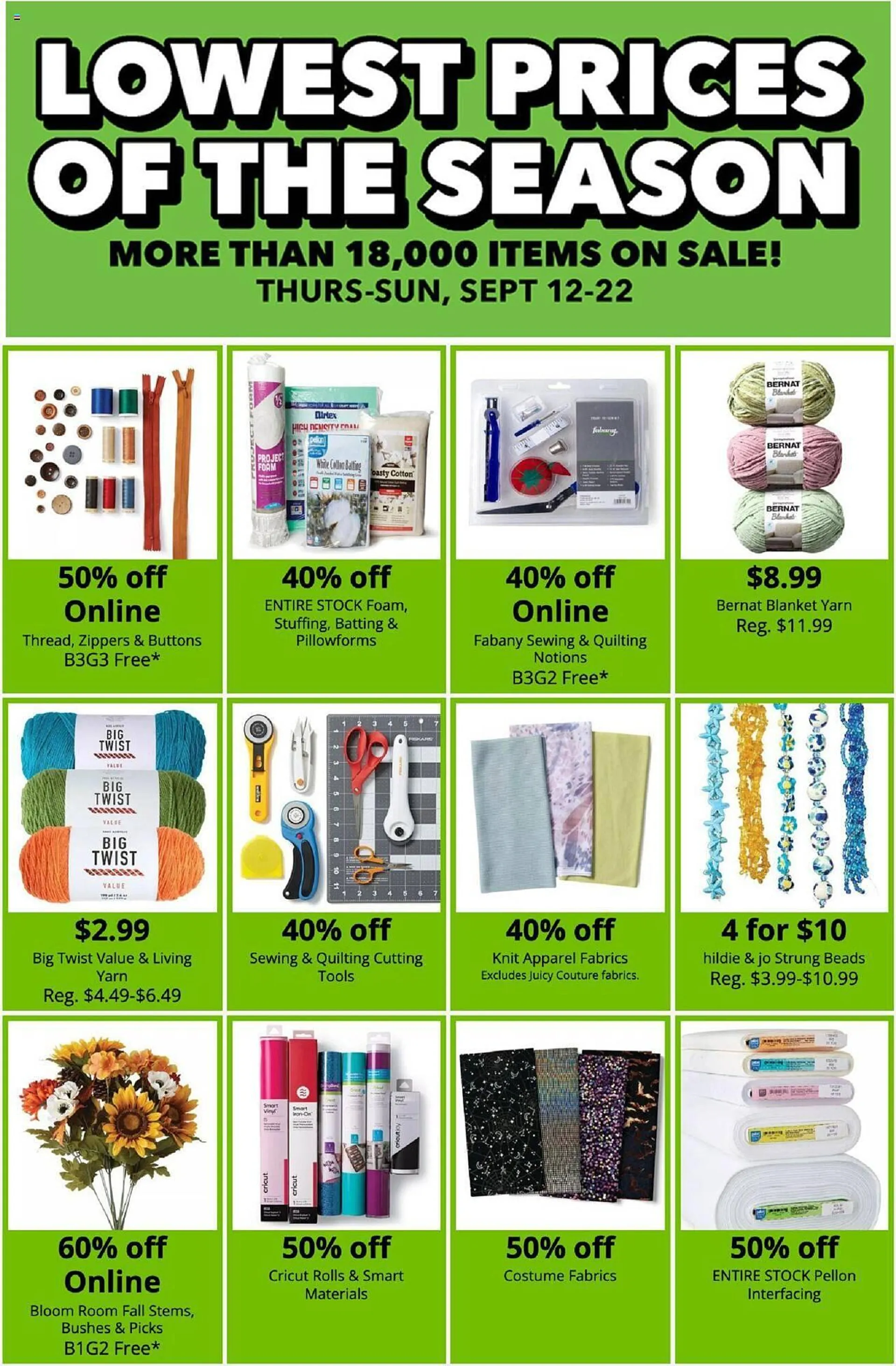 Weekly ad JOANN Weekly Ad from September 12 to October 2 2024 - Page 2