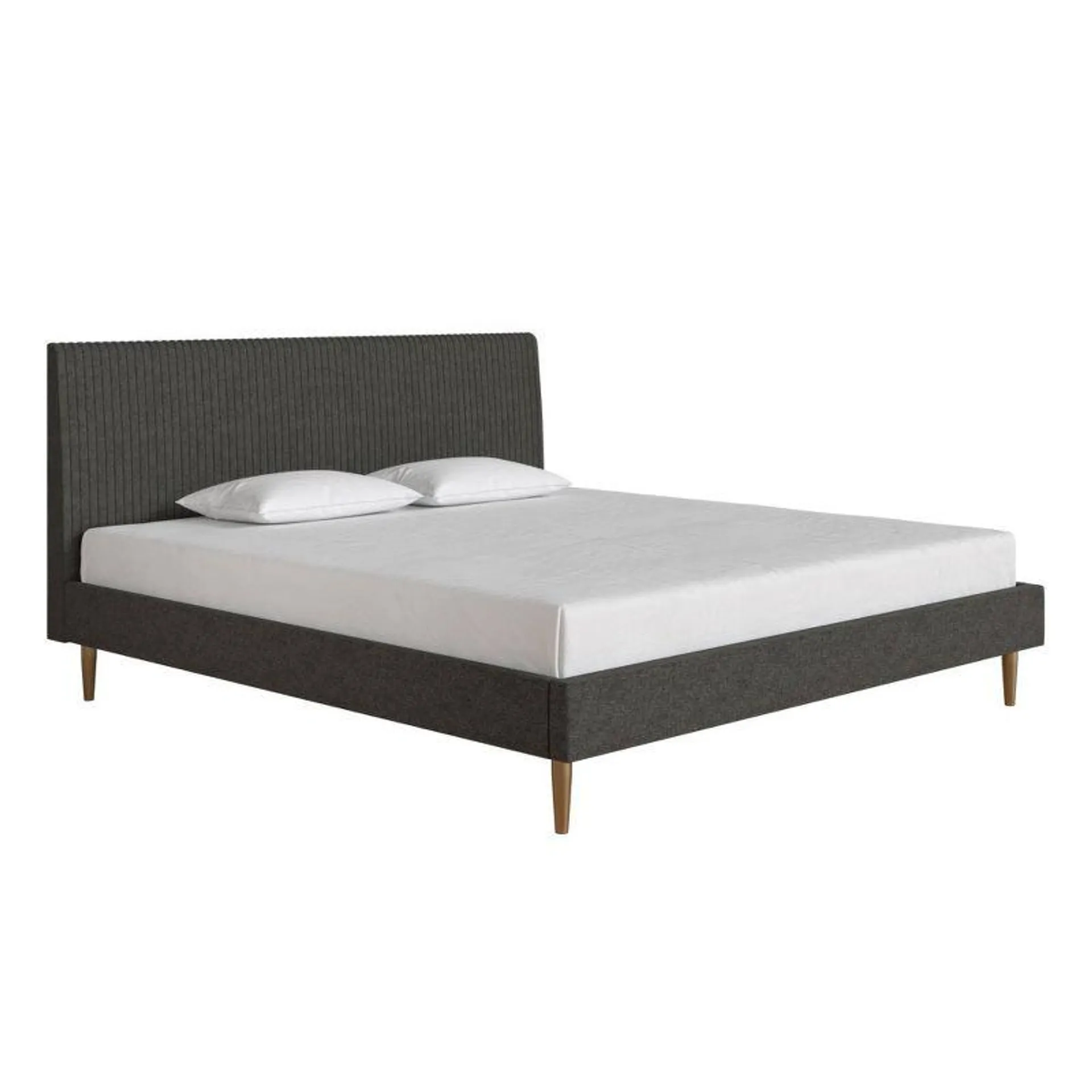 Daphne Modern King Upholstered Platform Bed with Headboard - Mr. Kate