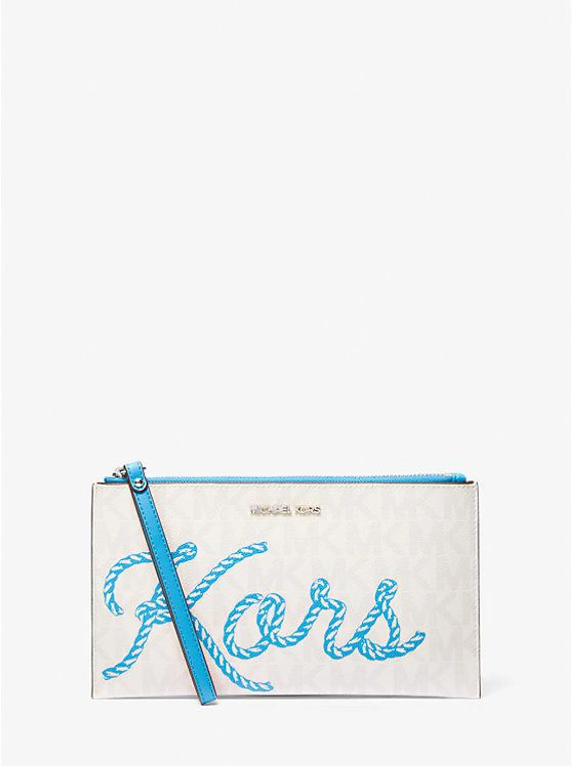 Jet Set Travel Large KORS Logo Wristlet