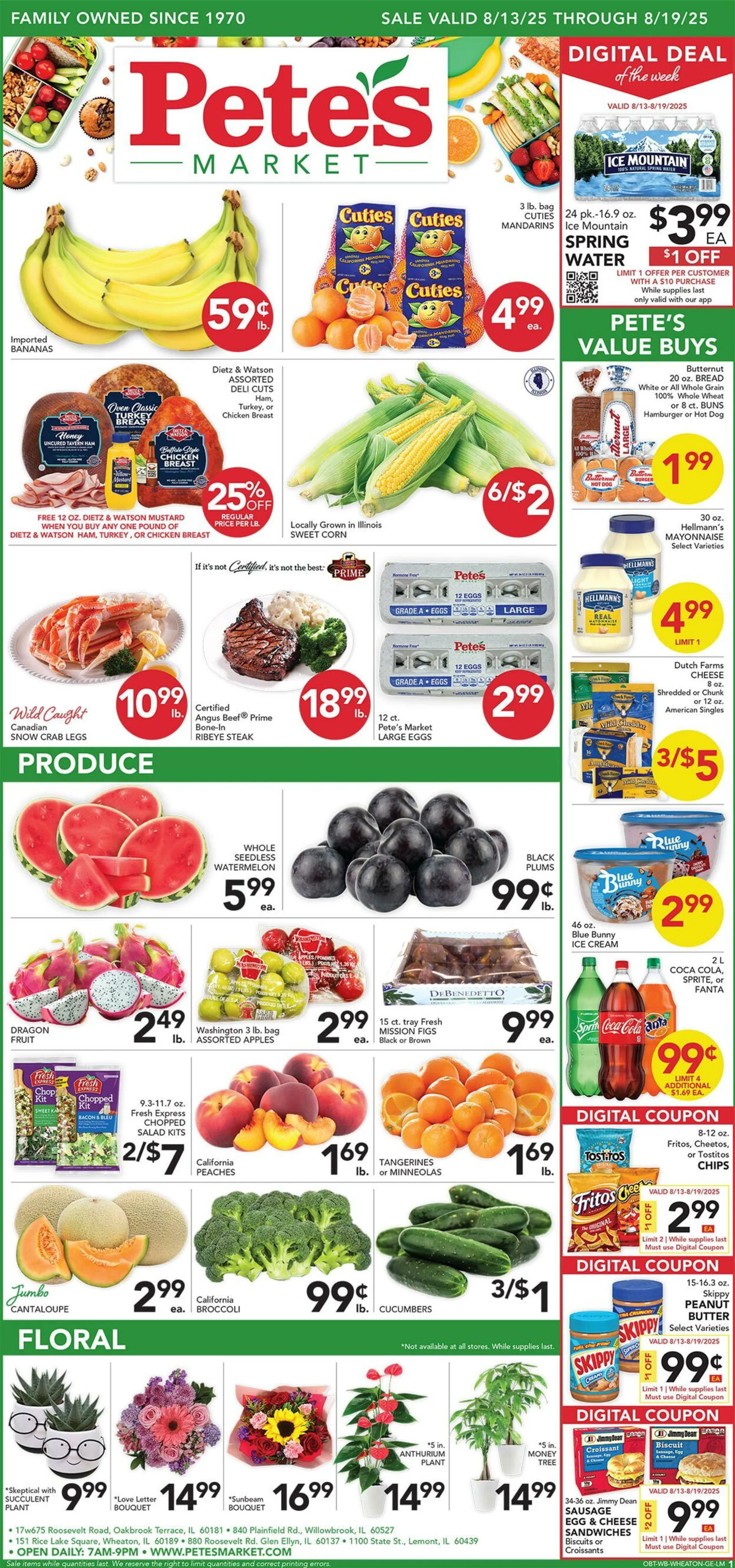 Weekly ad Pete's Fresh Market Current weekly ad from August 6 to August 12 2025 - Page 1