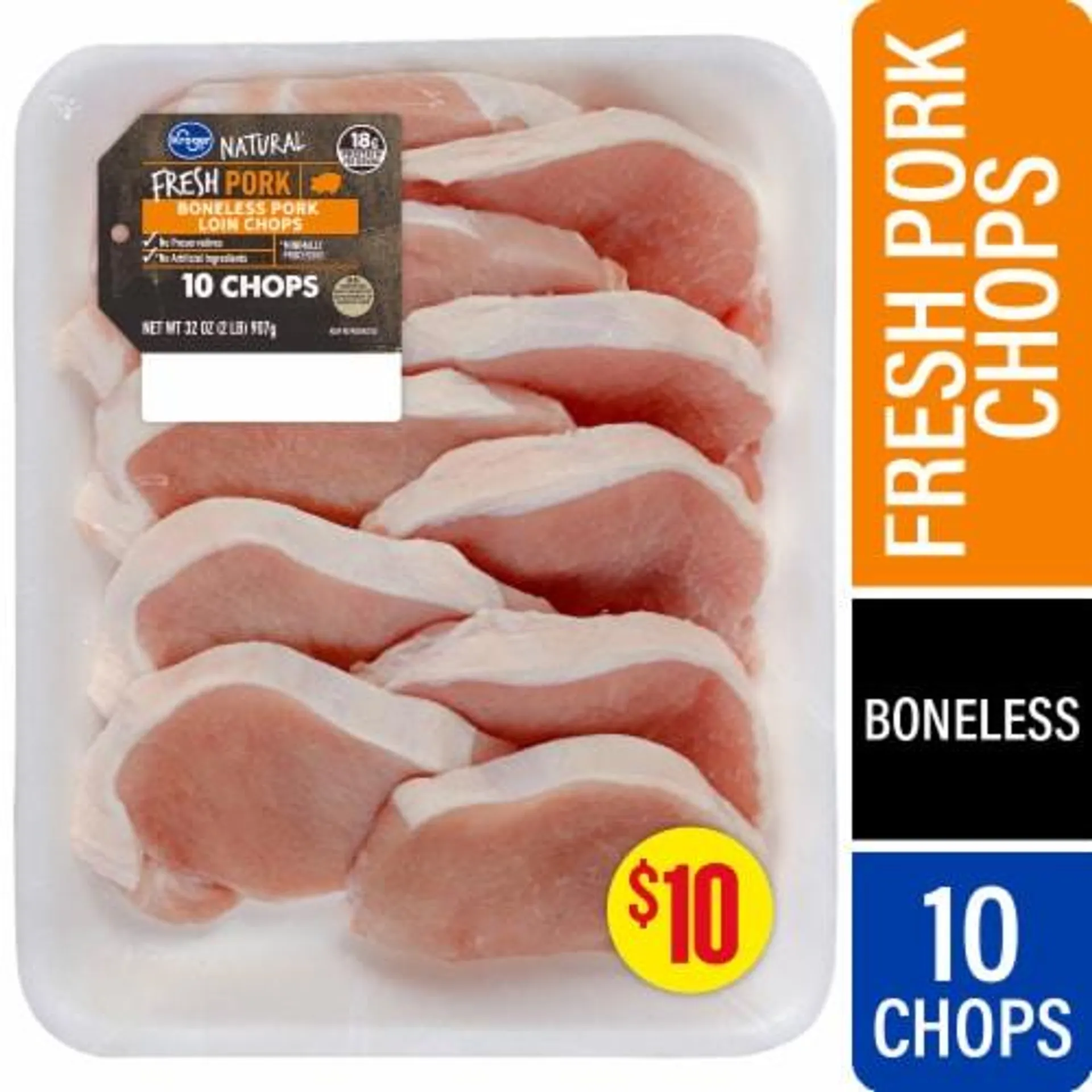Kroger® Boneless Center Cut Pork Loin Chops